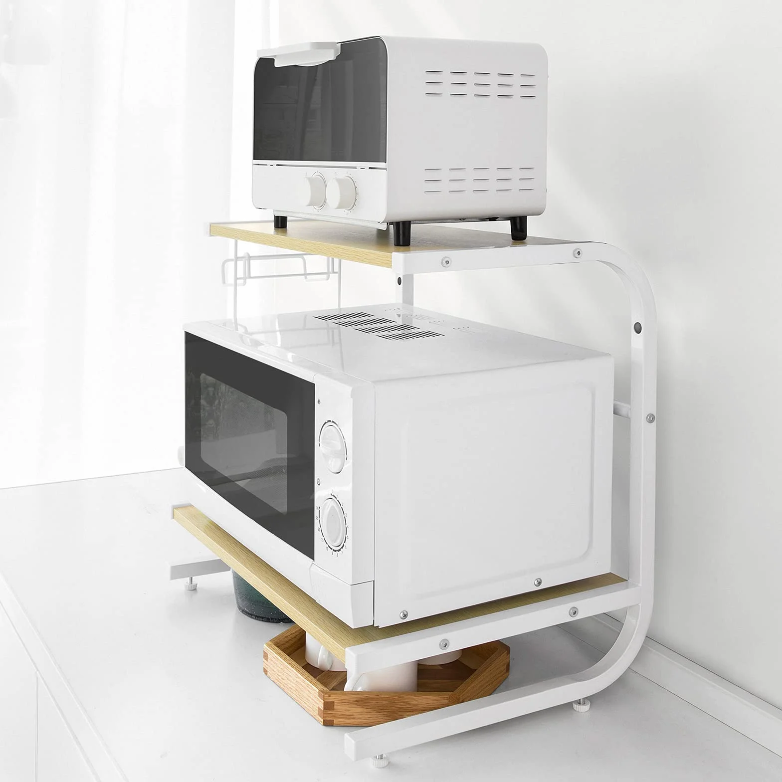 SoBuy FRG092-N,Soporte para microondas, Estante, estantería de Cocina, miniestante,ES