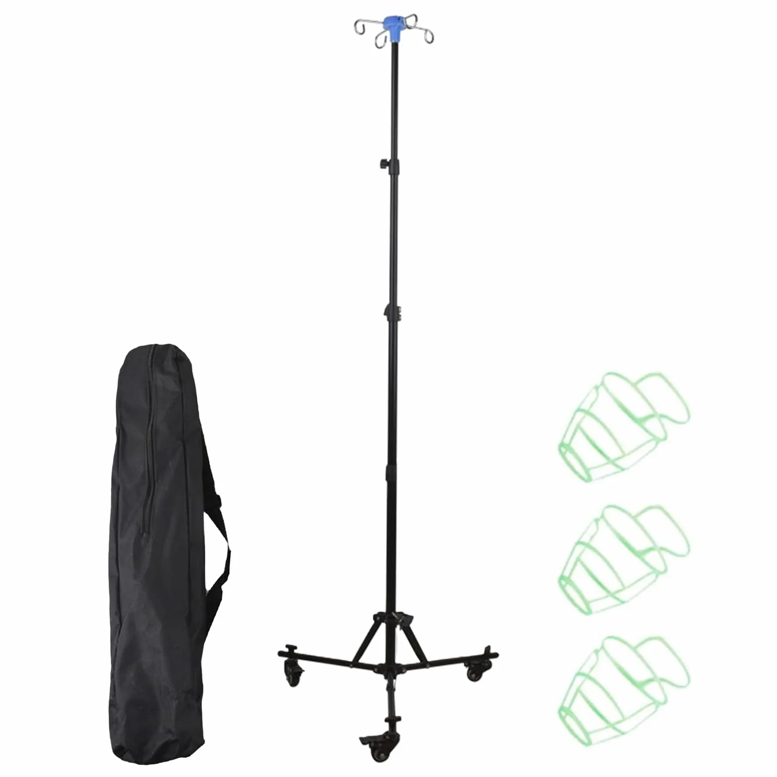 Pie De Infusión Equipo De Enfermería Diario Plegable Para | Pie de infusión móvil con gancho para hospital, cama, al aire libre, clínicas,