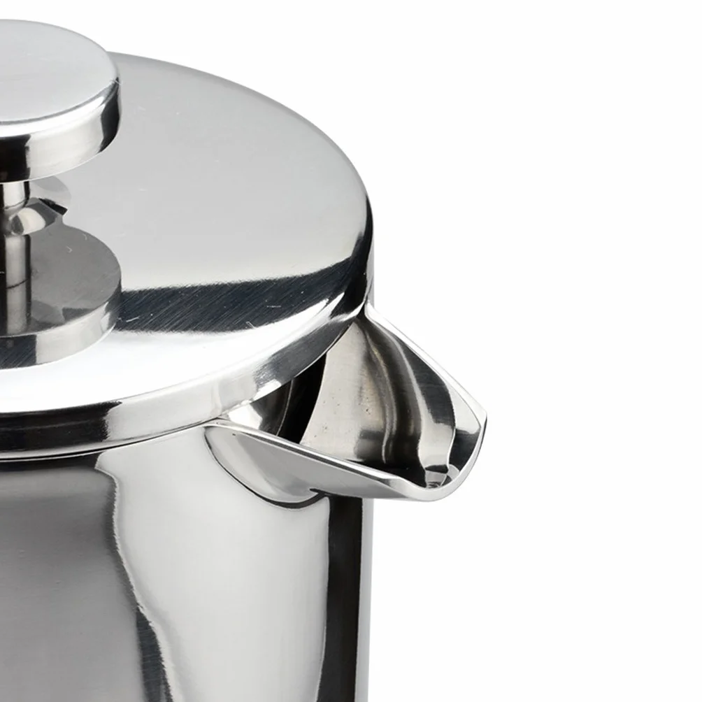 misppro Cafetera de prensa francesa, cafetera de prensa francesa, cafetera expreso, émbolo de acero inoxidable, aislada, 500 ml