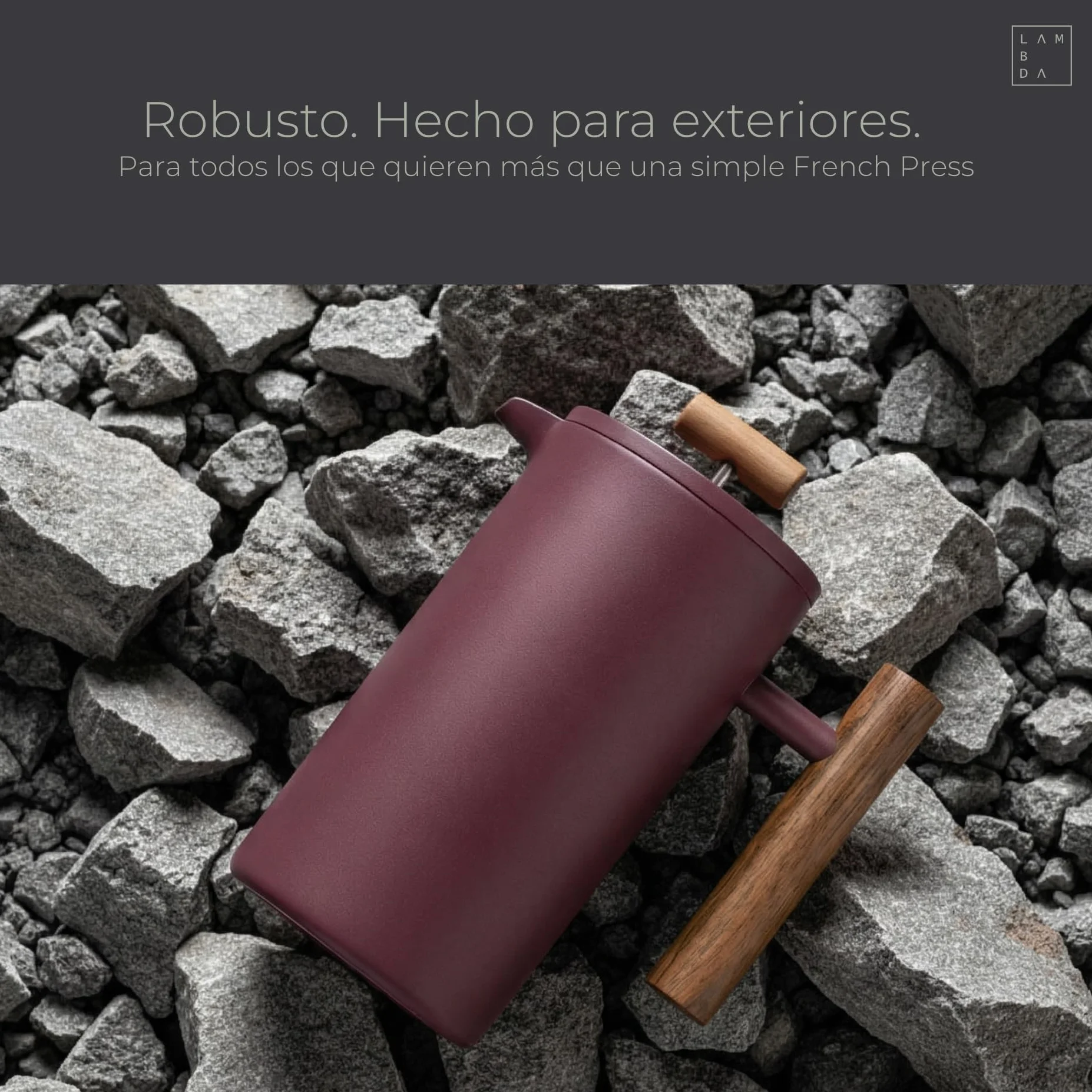 LAMBDA COFFEE Caldera - Prensa térmica francesa (acero inoxidable, 600 ml, 3 tazas, 3 tazas, 3 tamaños disponibles, doble capa: mantiene el calor durante mucho tiempo), color verde