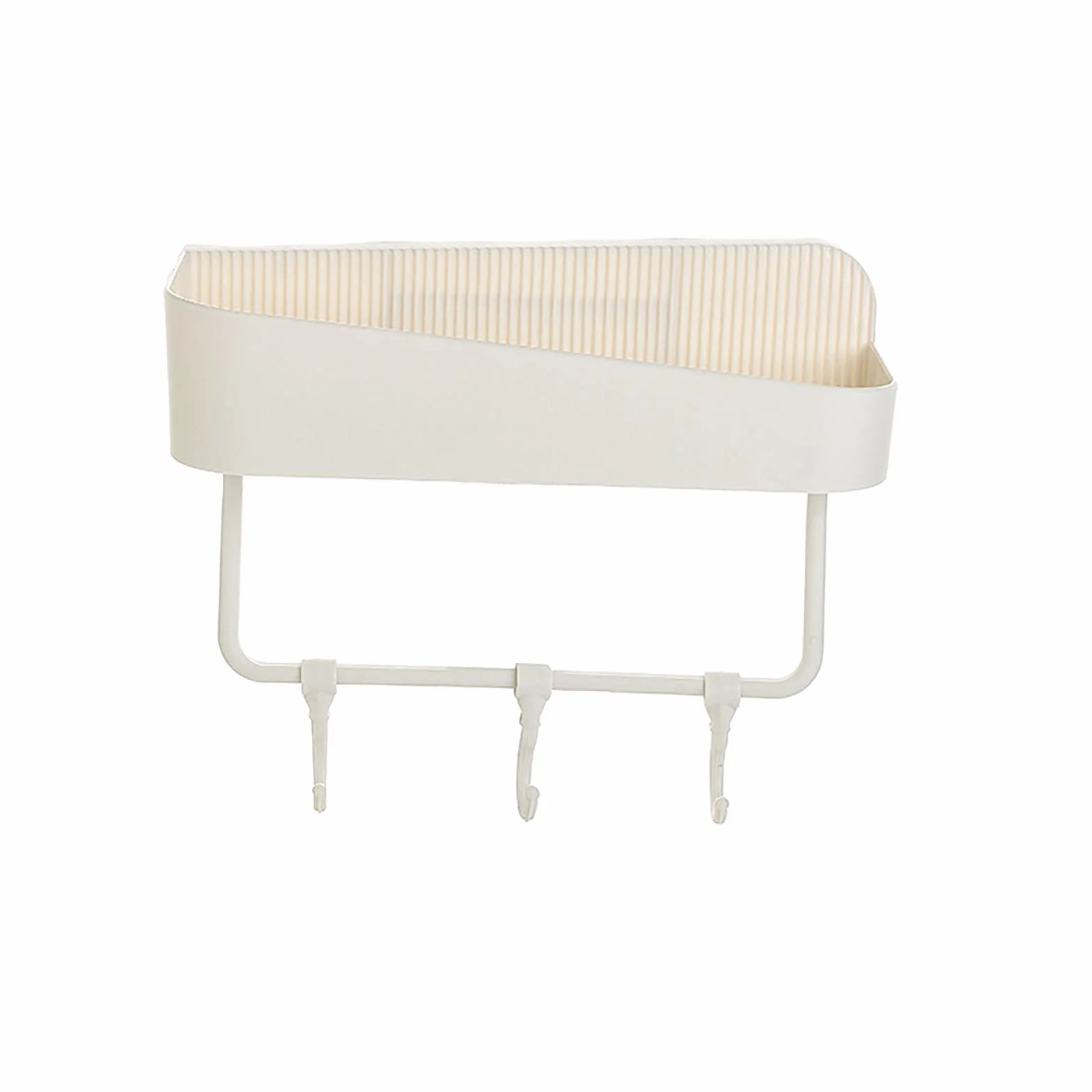 estantes de baño exquisitos Estante de baño montado en la Pared Estante de Almacenamiento de baño Estante de Ducha montado en la Pared Adhesivo para baño baño Cocina/Blanco
