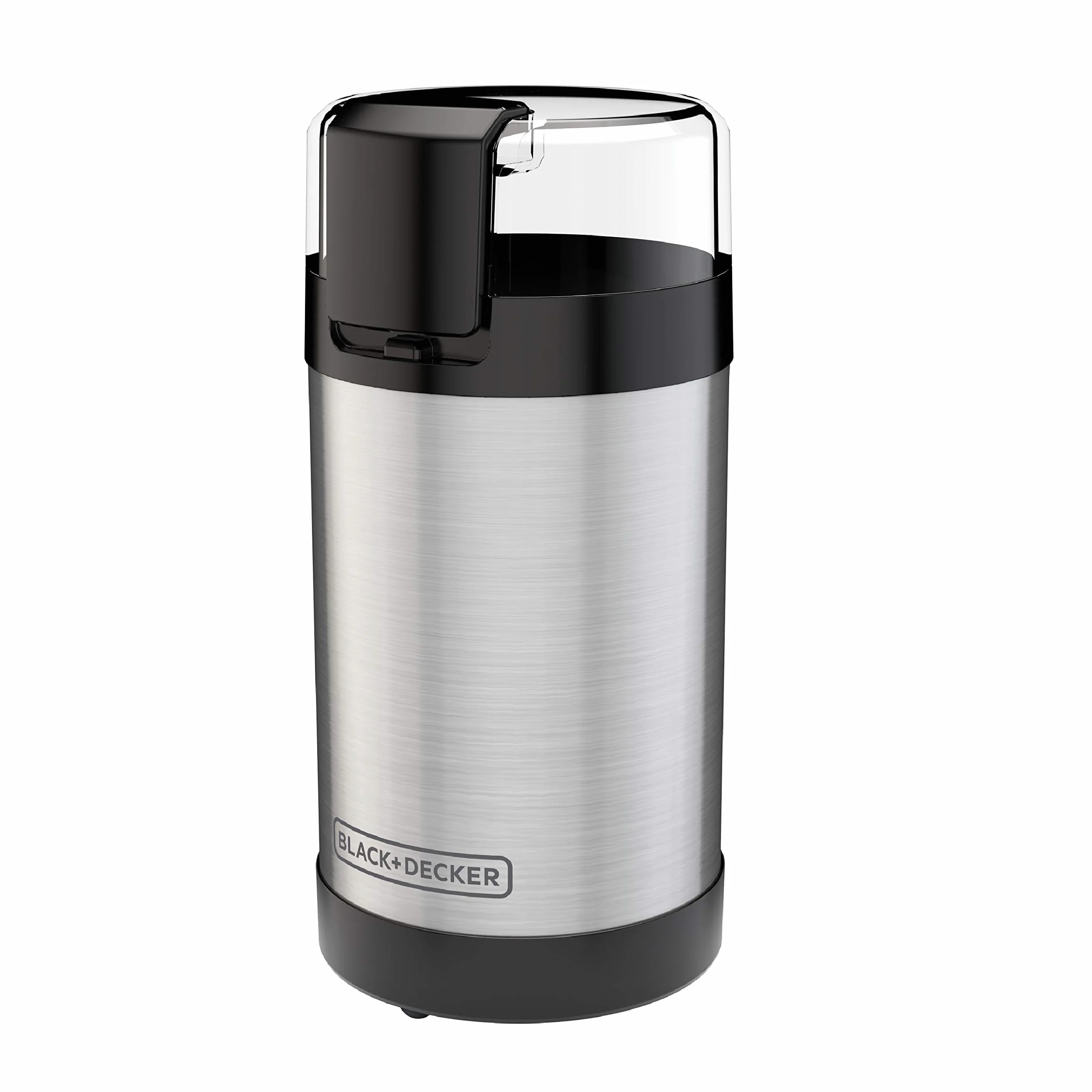 BLACK+DECKER CBG110S Molinillo de café con un solo toque de control de botón, acero inoxidable