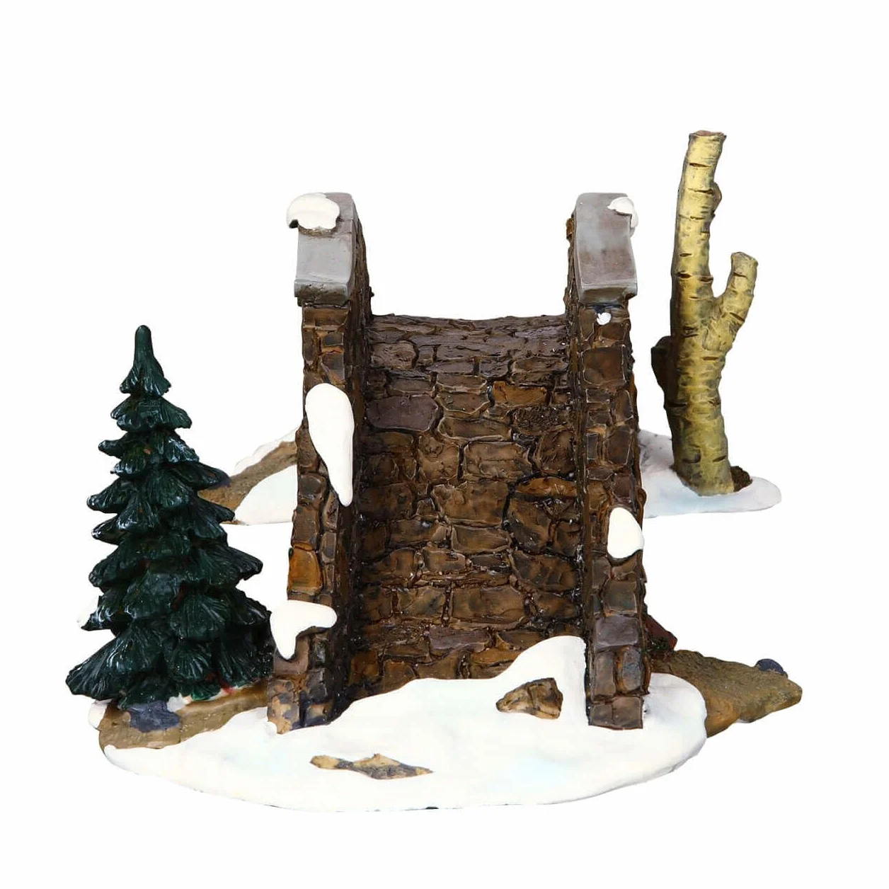 Lemax Accesorio de Pueblo navideño: Puente de Piedra Antigua, poliresina