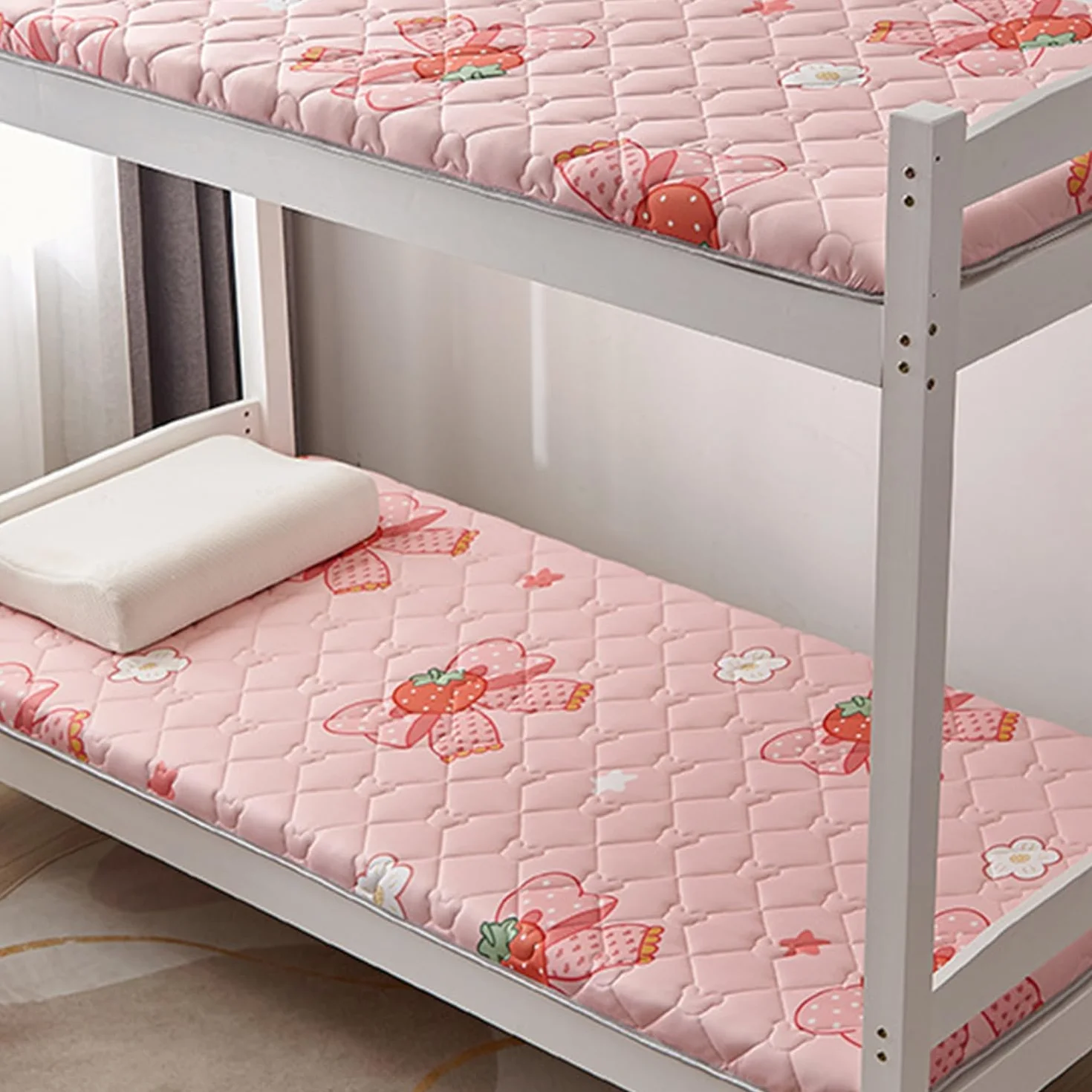 F,60x160cm, Colchón De Futón Almohadilla Tradicional Japonesa De Piso Cómodo Y Suave Grosor 3Cm Almohadilla Plegable para Dormir Piso Cama De Huéspedes para Dormitorio