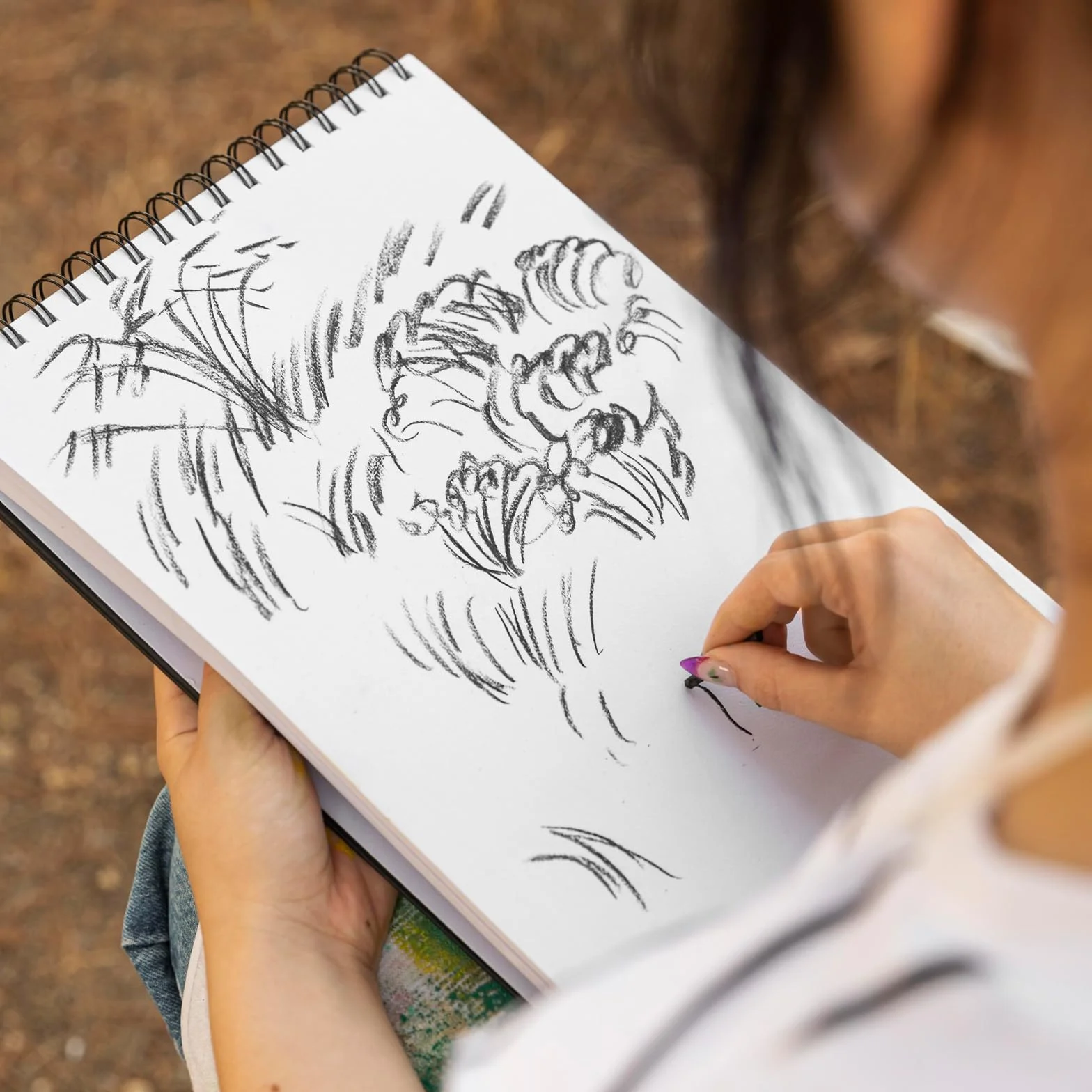 Cuadernos de Bocetos A4 160gsm, Bloc de Dibujo A4, Cuaderno de Dibujo DIY 120 Páginas