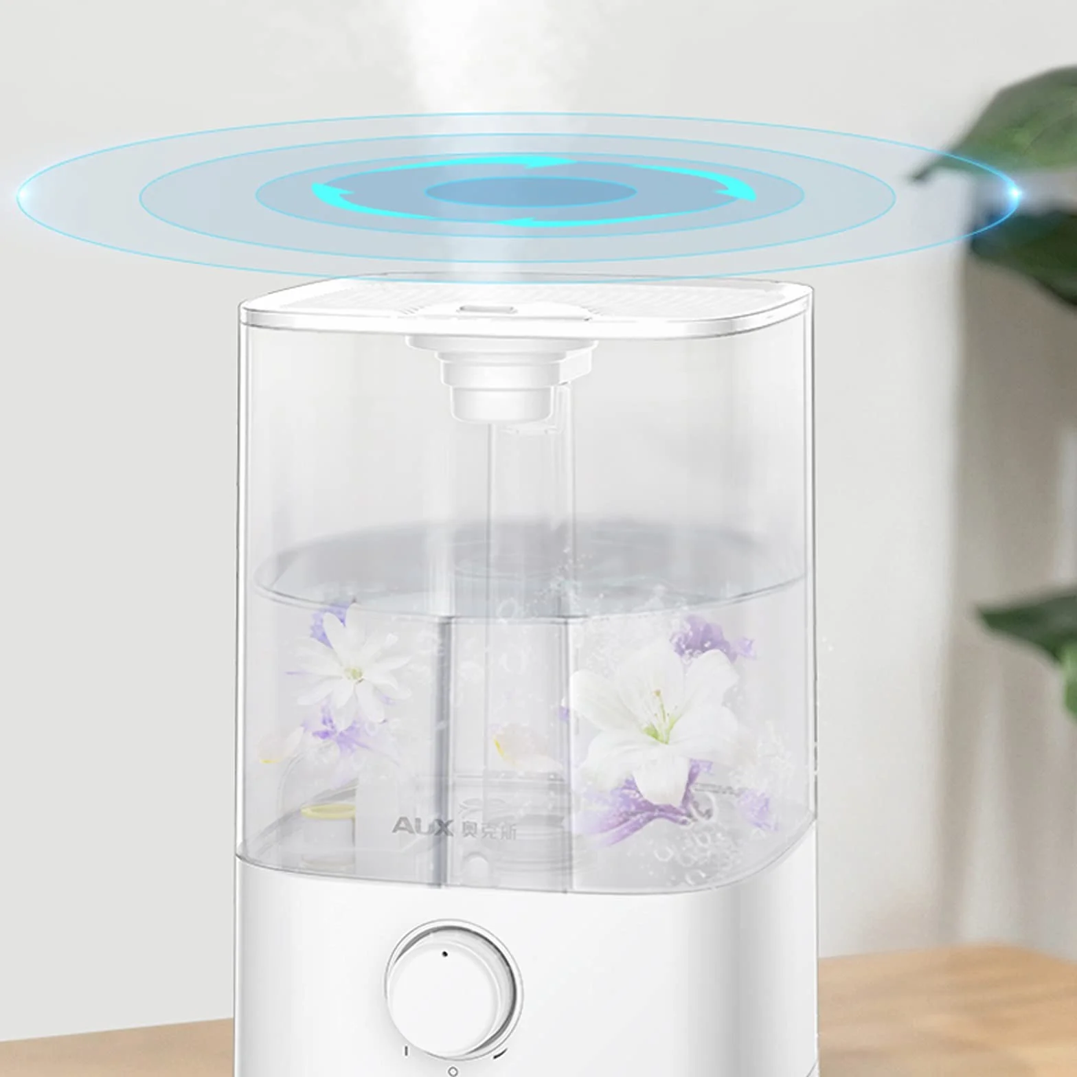 Humidificadores de Aire Humidificador, humidificadores ultrasónicos for bebés de Dormitorio Inicio, Apagado automático, Super Tranquilo Silencioso Humidificadores