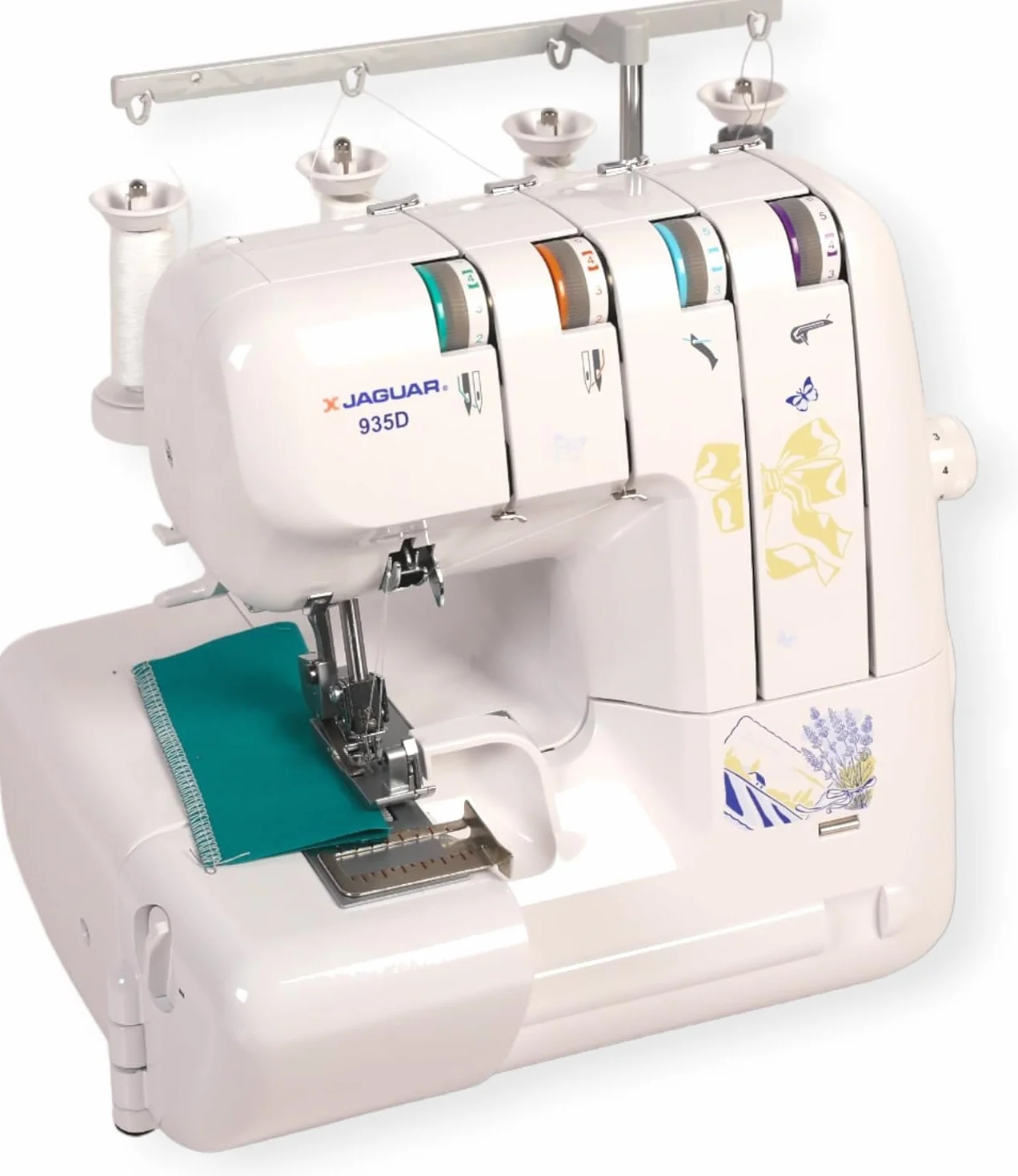 Jaguar 935D Serger, máquina de coser overlock, incluye paquete de accesorios grande