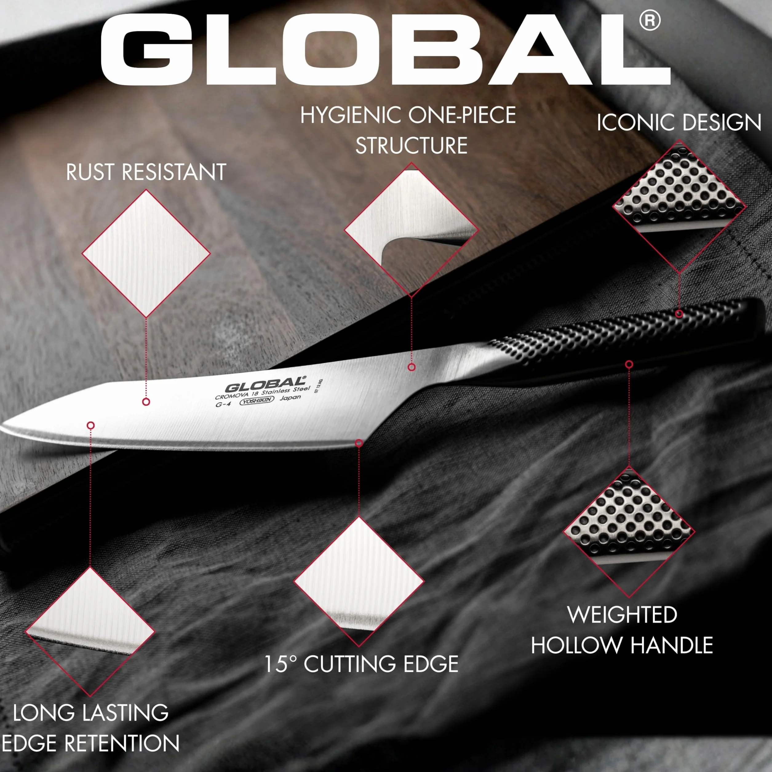 Cuchillo para cortar carne G-12 Global