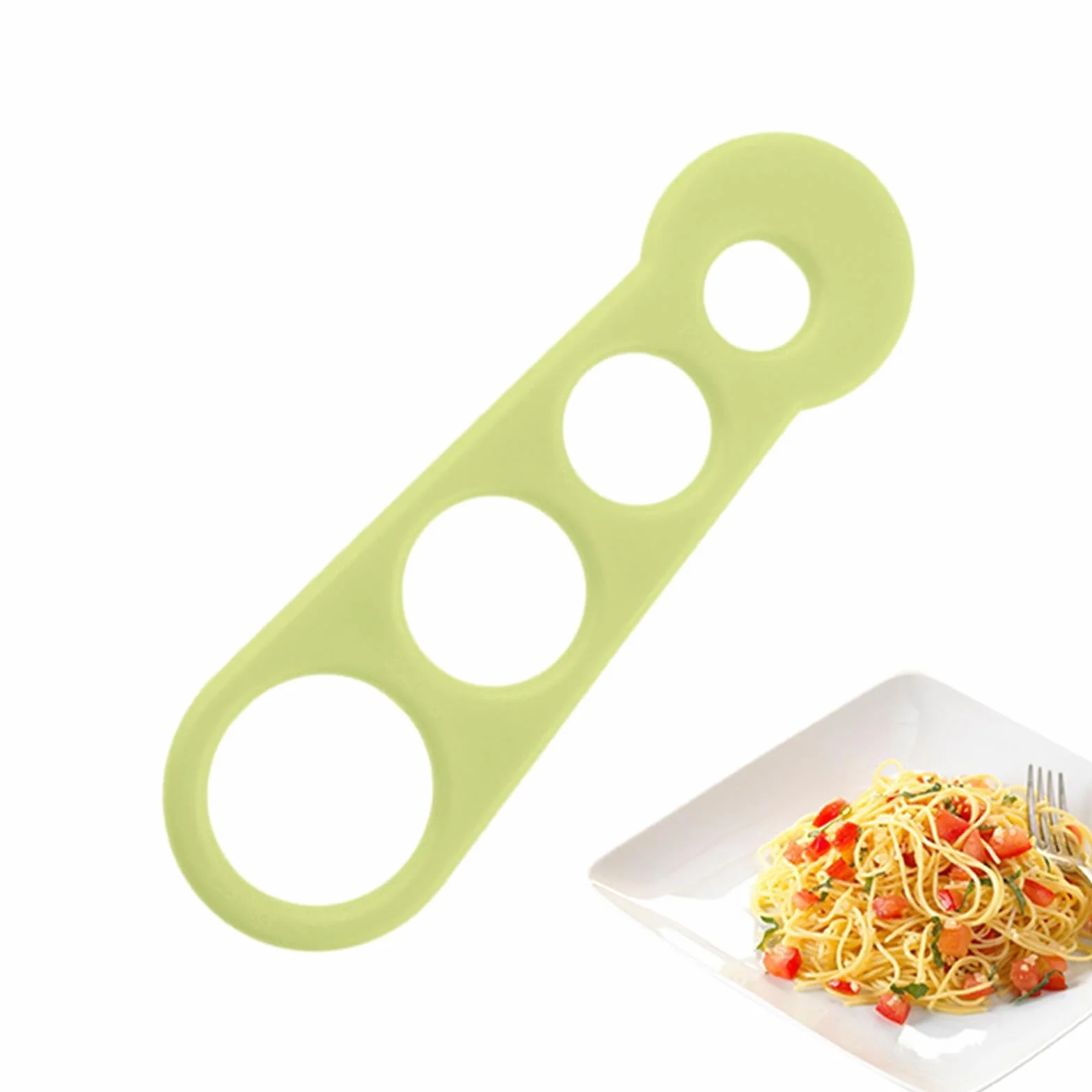Medidor de Espaguetis de 4 Orificios - Herramienta de Medición para Fideos, Pasta y Arroz