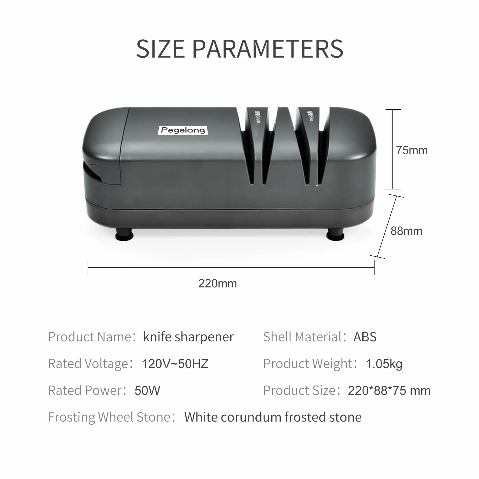 afilador de cuchillos de cocina eléctrico de tijeras de 50w a 12.6 grados de biselado para afilar rápidamente, afilador de destornilladores ranurados con ruedas reemplazables S820