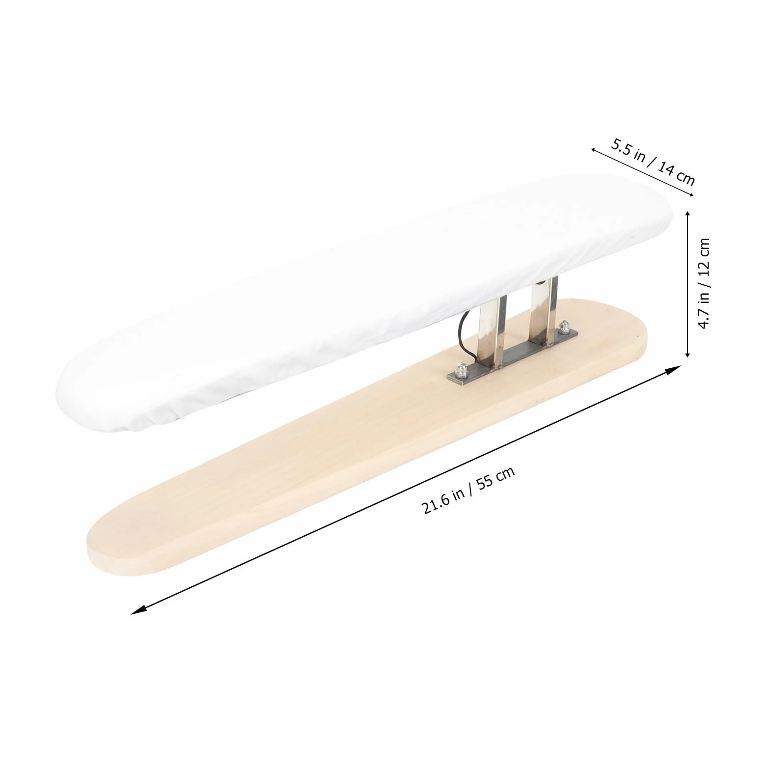 Balacoo Tabla de Planchar de Sobremesa Diseño Compacto y Tela de Color Claro, Taburete para Planchar Ropa Cómodo y Portátil para Uso de Prendas
