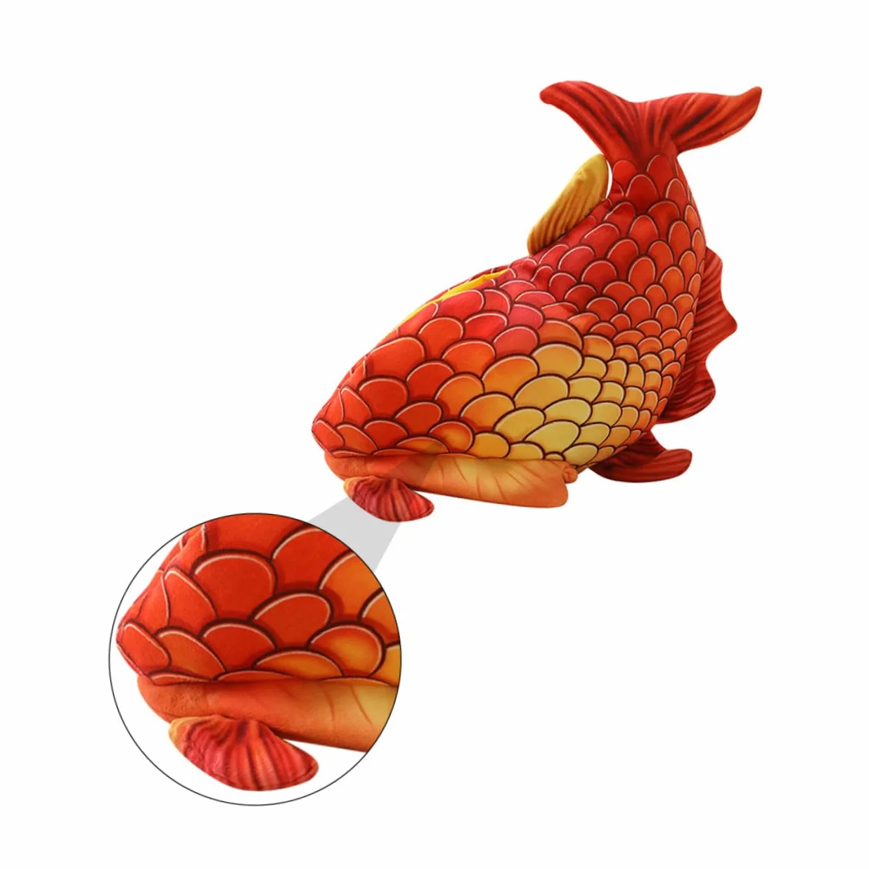 SOIMISS Sombrero de Disfraz para Rojo Diseño de Pez Cabeza, Tocado Creativo para Halloween y Fiestas, Accesorio Divertido para Juegos de Rol y Actuaciones