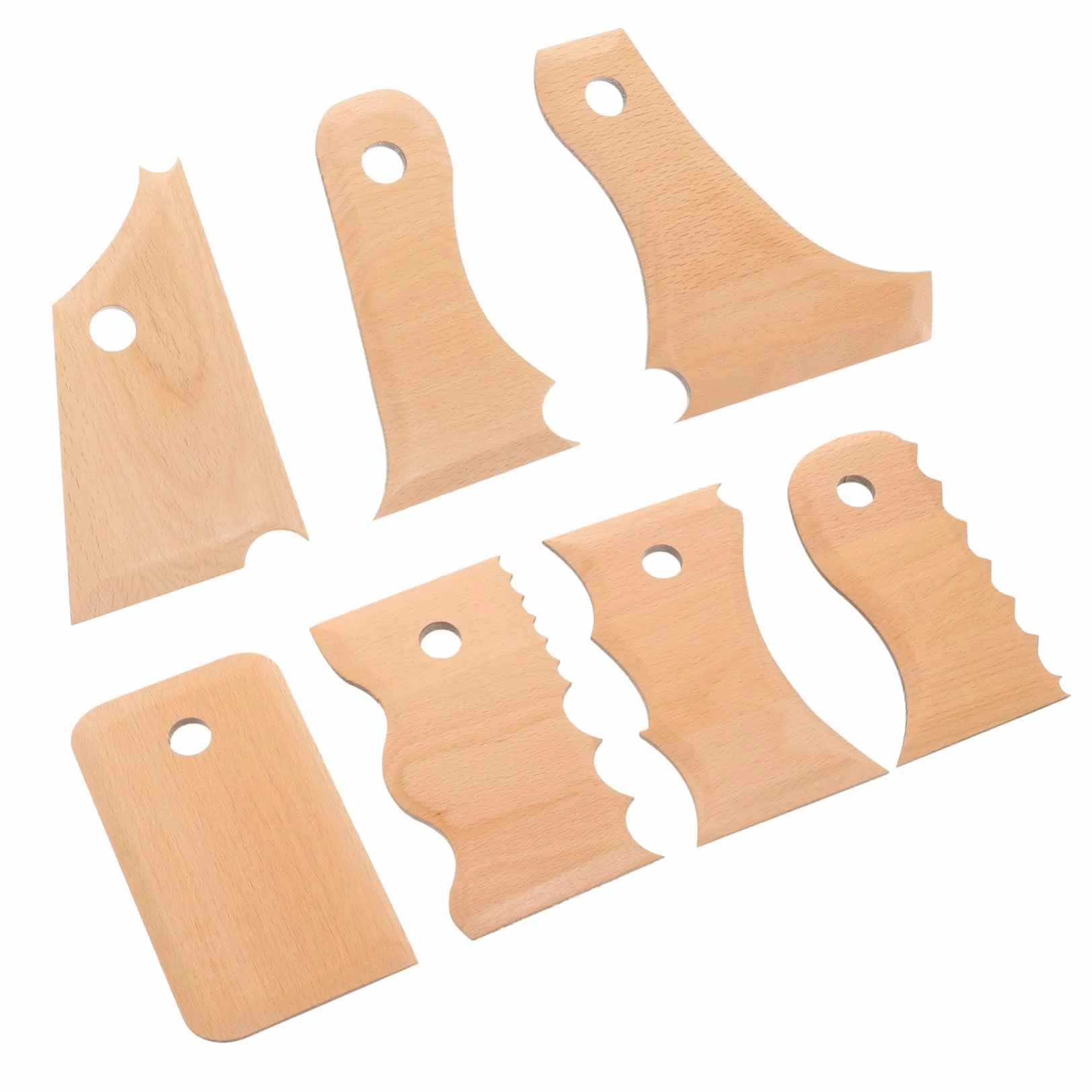DOITOOL 5 Series Herramientas De Alfarería Modelado Y Esculpido De Arcilla Utensilios Texturizado Herramientas De Manualidades Principiantes 7 Piezas X 5