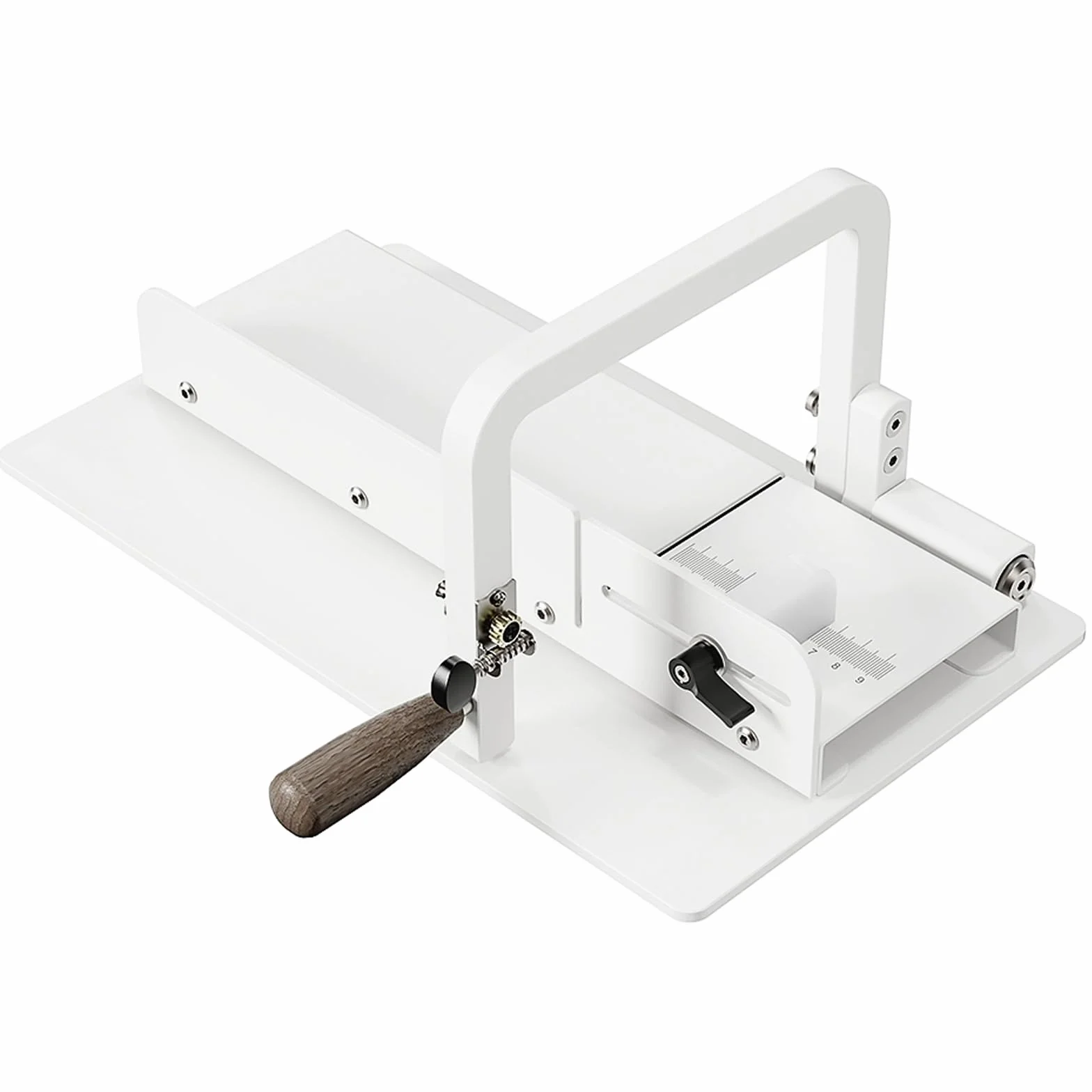 Mesa de corte de jabón gruesa ajustable con calibrador de precisión, cortador de pan de jabón para queso, mantequilla, pasteles, pan, bricolaje