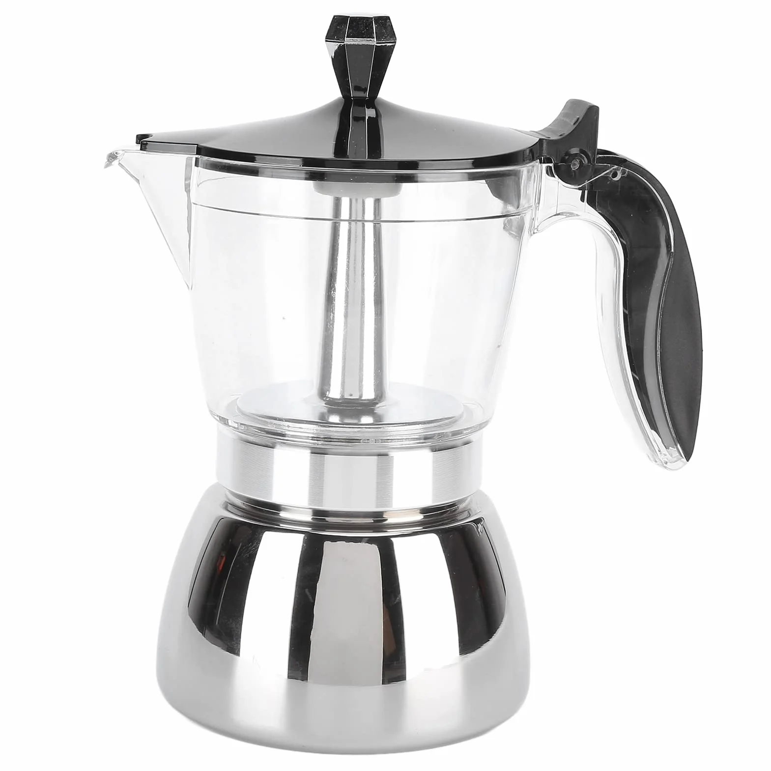 de Acero Inoxidable para 6 Tazas, Italiana Octogonal para el Hogar, Moka