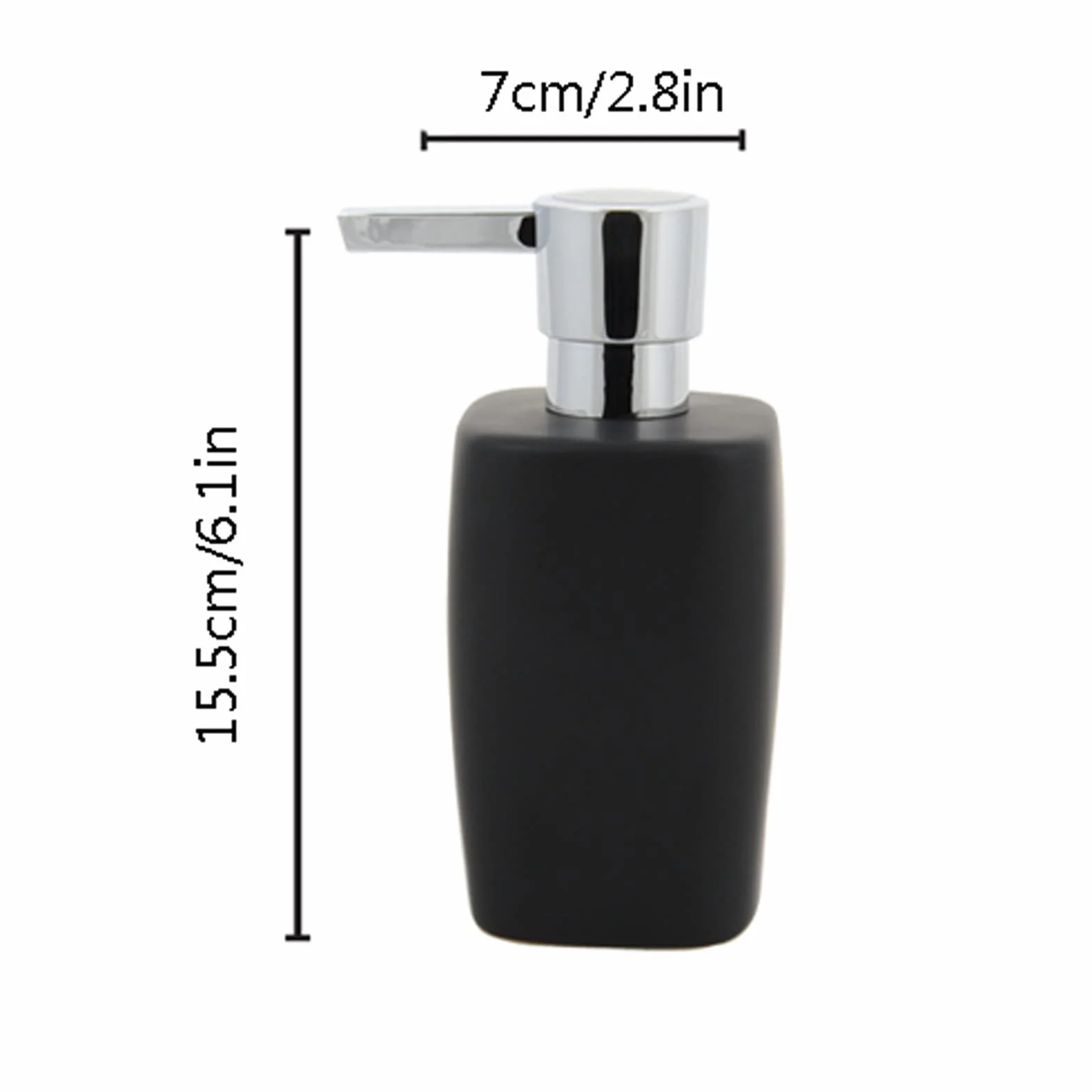 Dispensador de Jabón Líquido Dispensador de jabón Cerámica Mano SAPE Dispensador Loción Loción Botella Botella Dispensador de jabón con Bomba de dispensador de jabón for Baño Cocina Fregadero Oficina