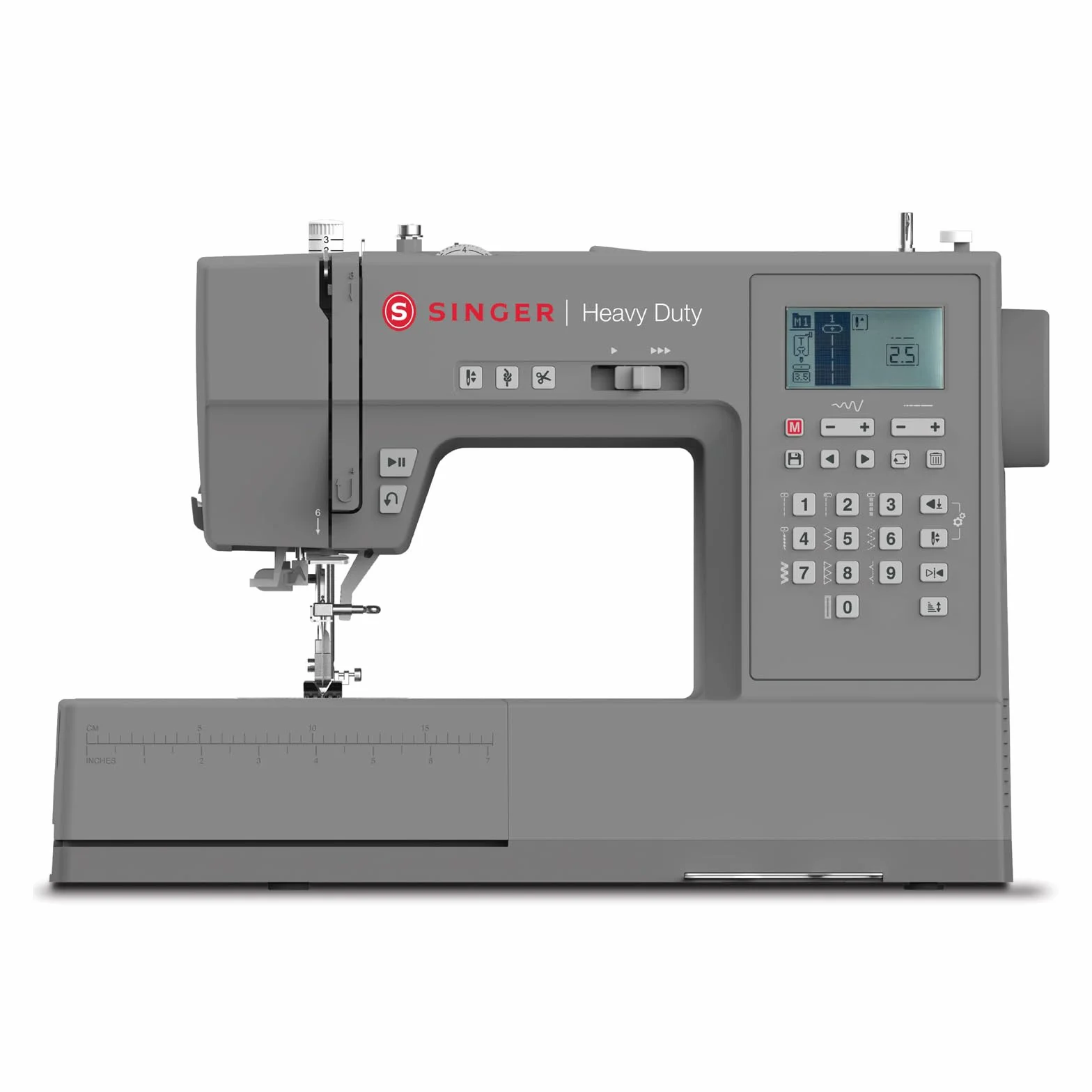 SINGER® Máquina de coser resistente 6800C | 50% más de potencia, alta velocidad y letras | Accesorios especiales | Ideal para mezclilla, cuero, vinilo y telas | Fácil para costura resistente y