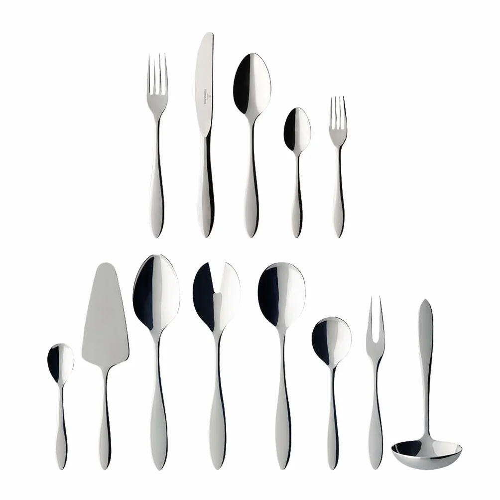 Villeroy & Boch Arthur Cubertería, Para hasta 12 personas, 68 piezas, acero inoxidable