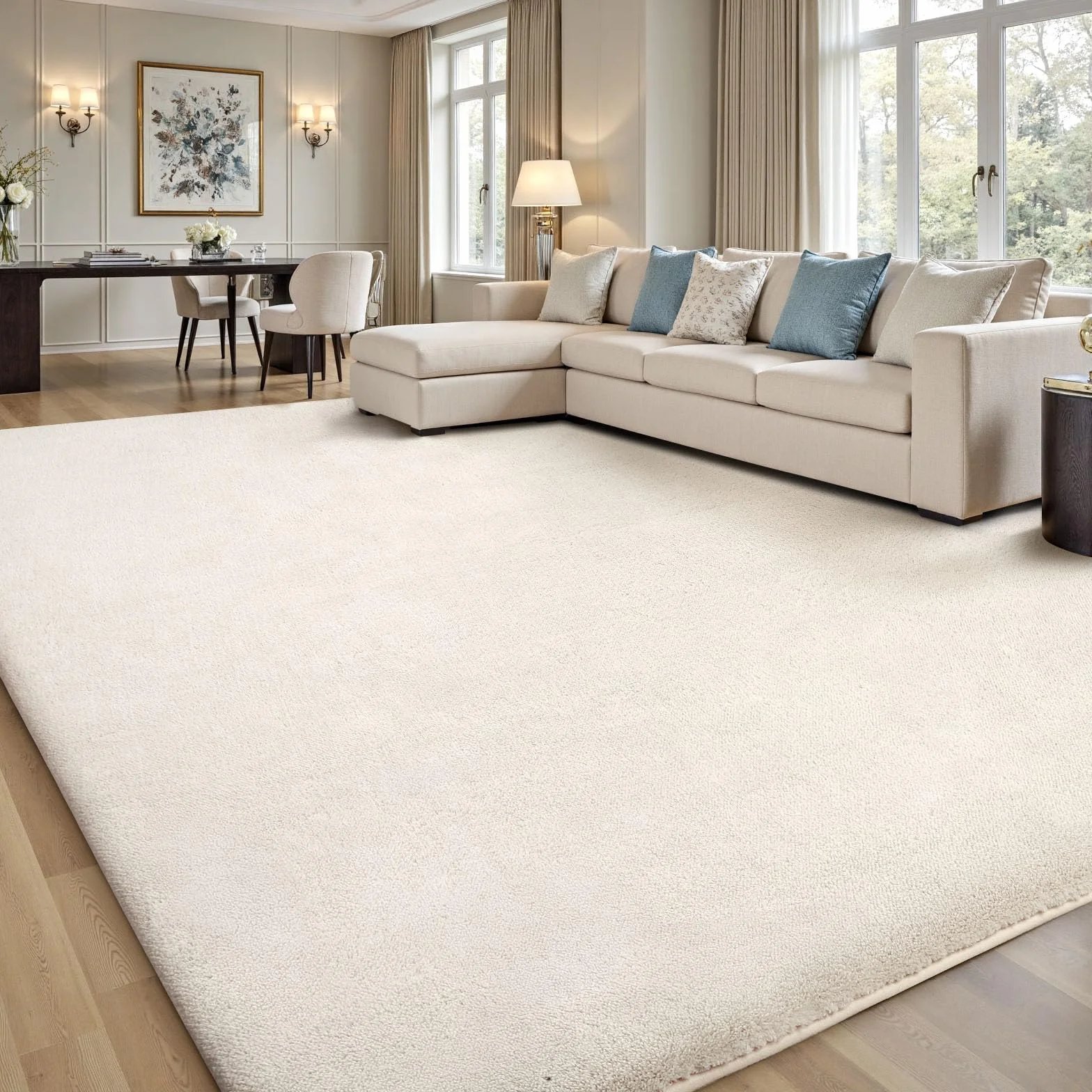 Sour Lemon Alfombra Moderna y mullida de Pelo Corto para salón, 160 x 230 cm, Alfombra Gris para Dormitorio, Parte Inferior Antideslizante, alfombras Extra Grandes para Sala de habitación Infantil