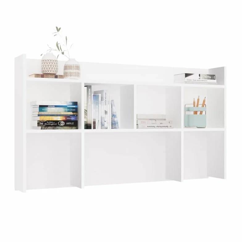 CDF Estante de Escritorio, Módulo de Escritorio, Escritorio, Estante de Expansión para Oficina y Sala de Estar Oficina en el Hogar - Organizador de Documentos Accesorios - 130 cm Blanco