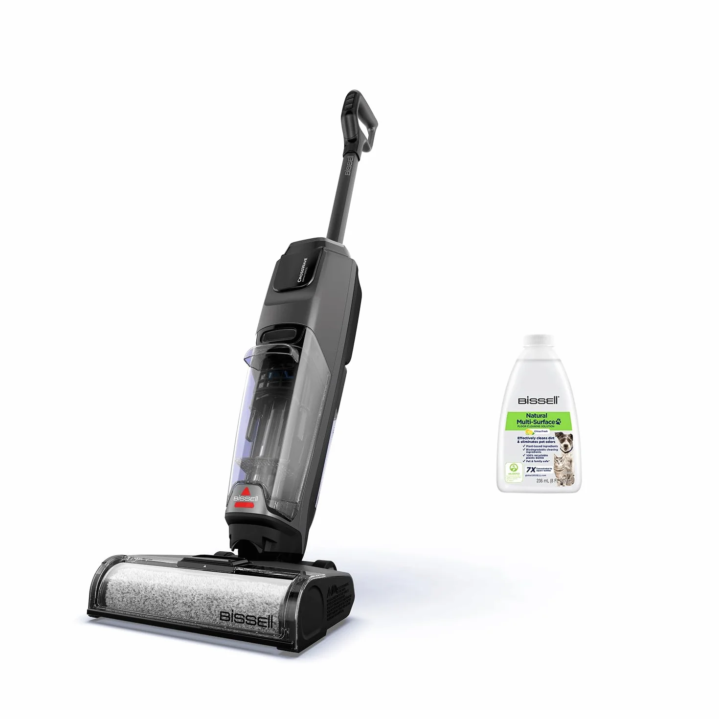 Bissell CrossWave OmniForce, Aspiradora de Mano Sin Cable, Aspirado y Mopa al Mismo Tiempo o Solo Modo Aspirado, Escoba Vertical Potente, Vacuum Cleaner de Agua, 240m² Limpieza Multisuperficie, 3912N