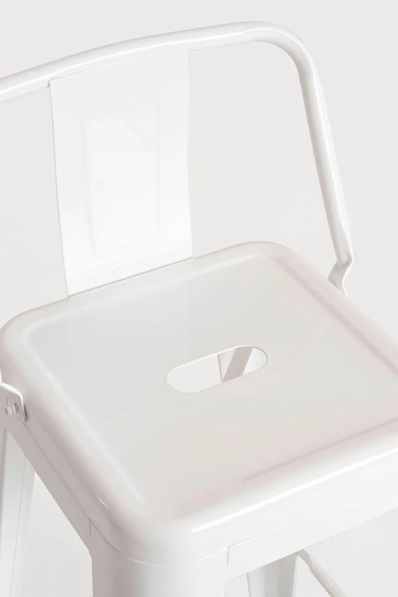 Regalos Miguel - Pack 2 Taburetes Torix Respaldo 100 cm - Blanco
