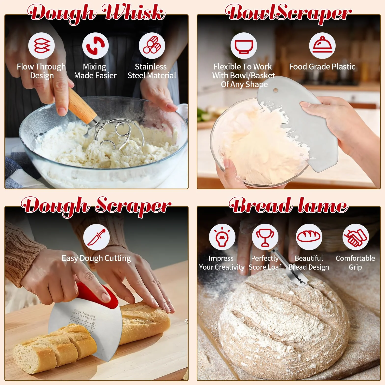 Kit de iniciación de masa madre – Tarro de fermentación de 35 onzas,