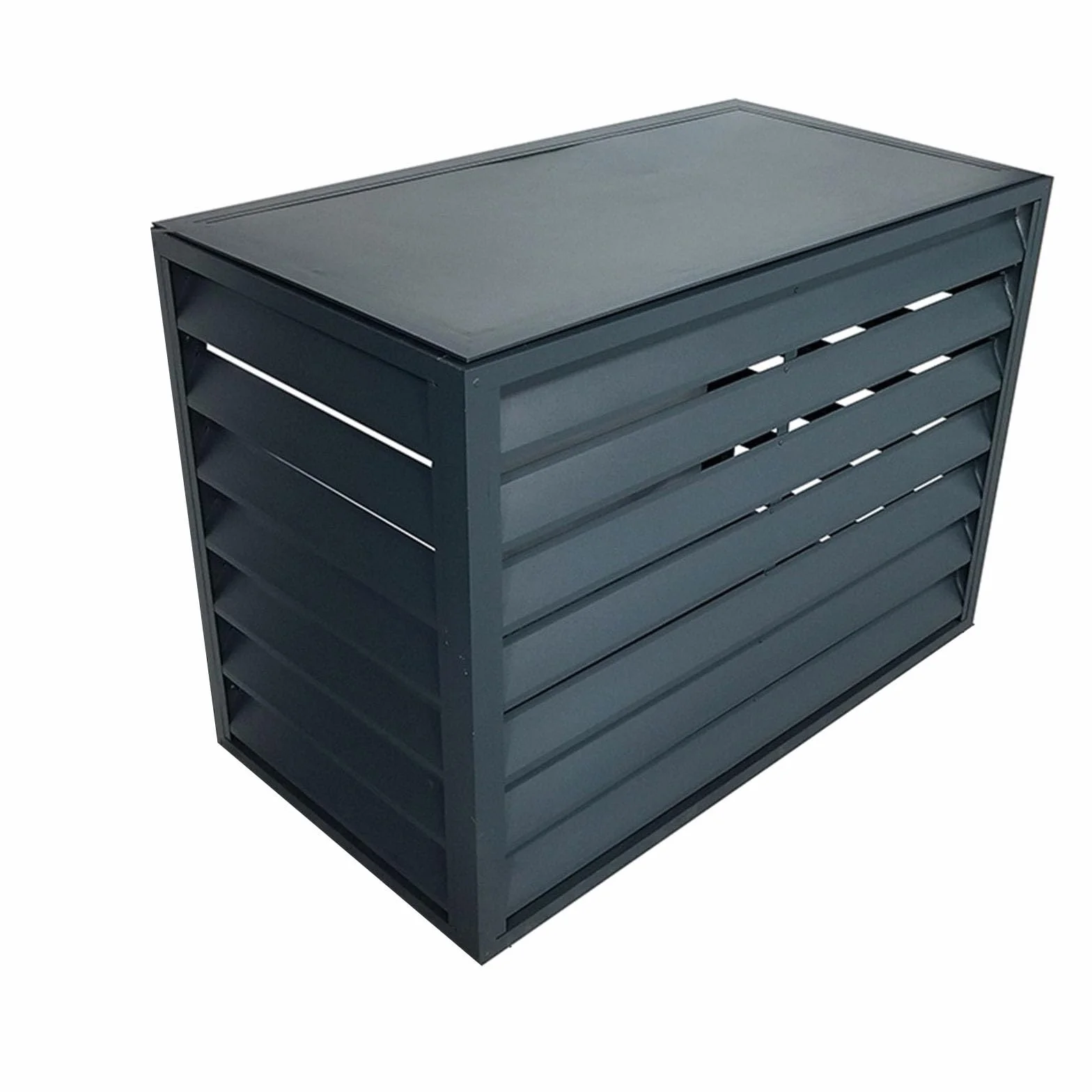 Cubierta de unidad exterior de aluminio antirrobo y protección de bomba de calor, reducción de ruido, resistente a la intemperie, para uso en interiores y exteriores, se adapta a todas las unidades