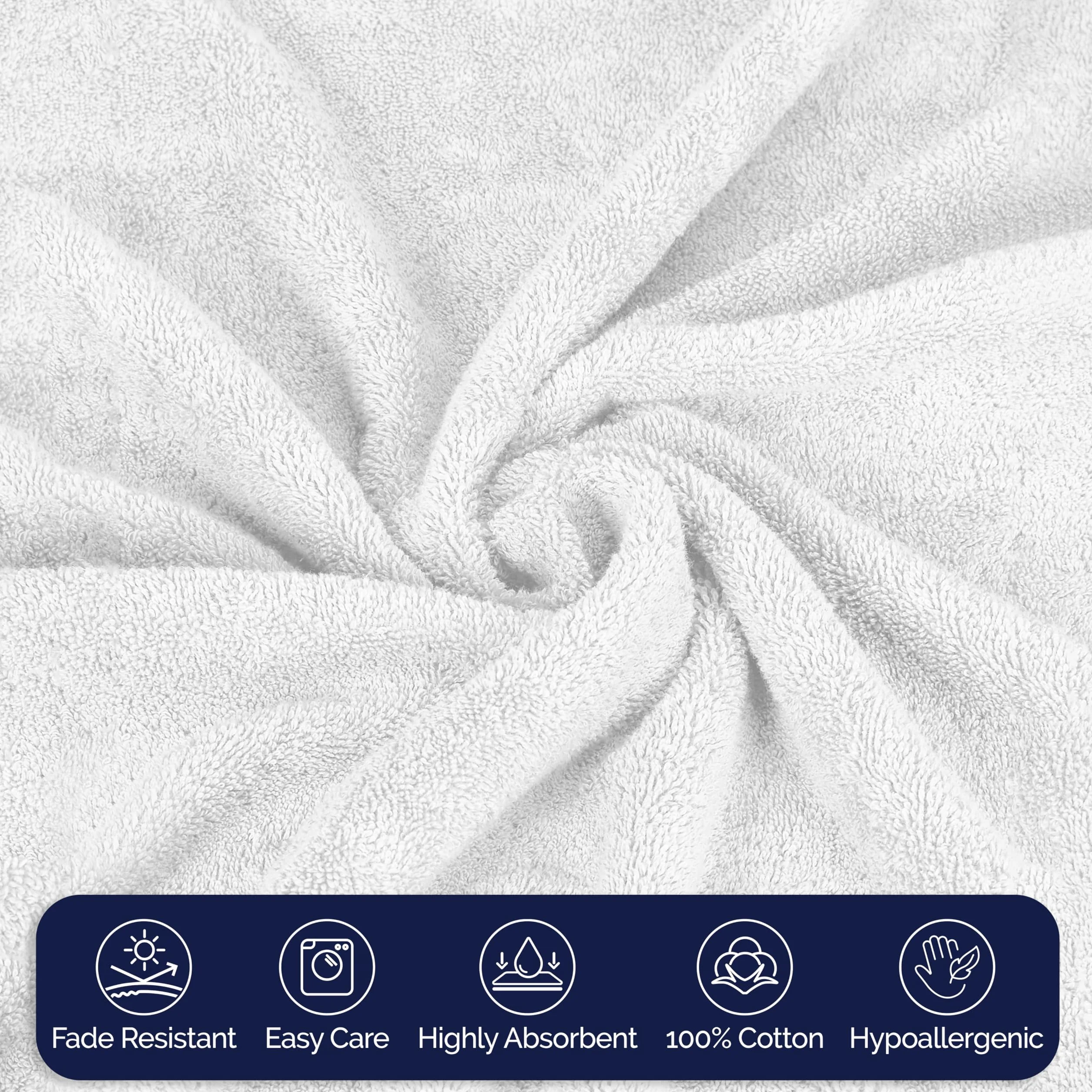 Elegant Comfort Toallas de baño de Gran tamaño de 1 Pieza súper Suaves y Altamente absorbentes, 40 x 80 Pulgadas, lujosas Toallas de baño extragrandes de 100% algodón Turco de Calidad de Hotel y SPA