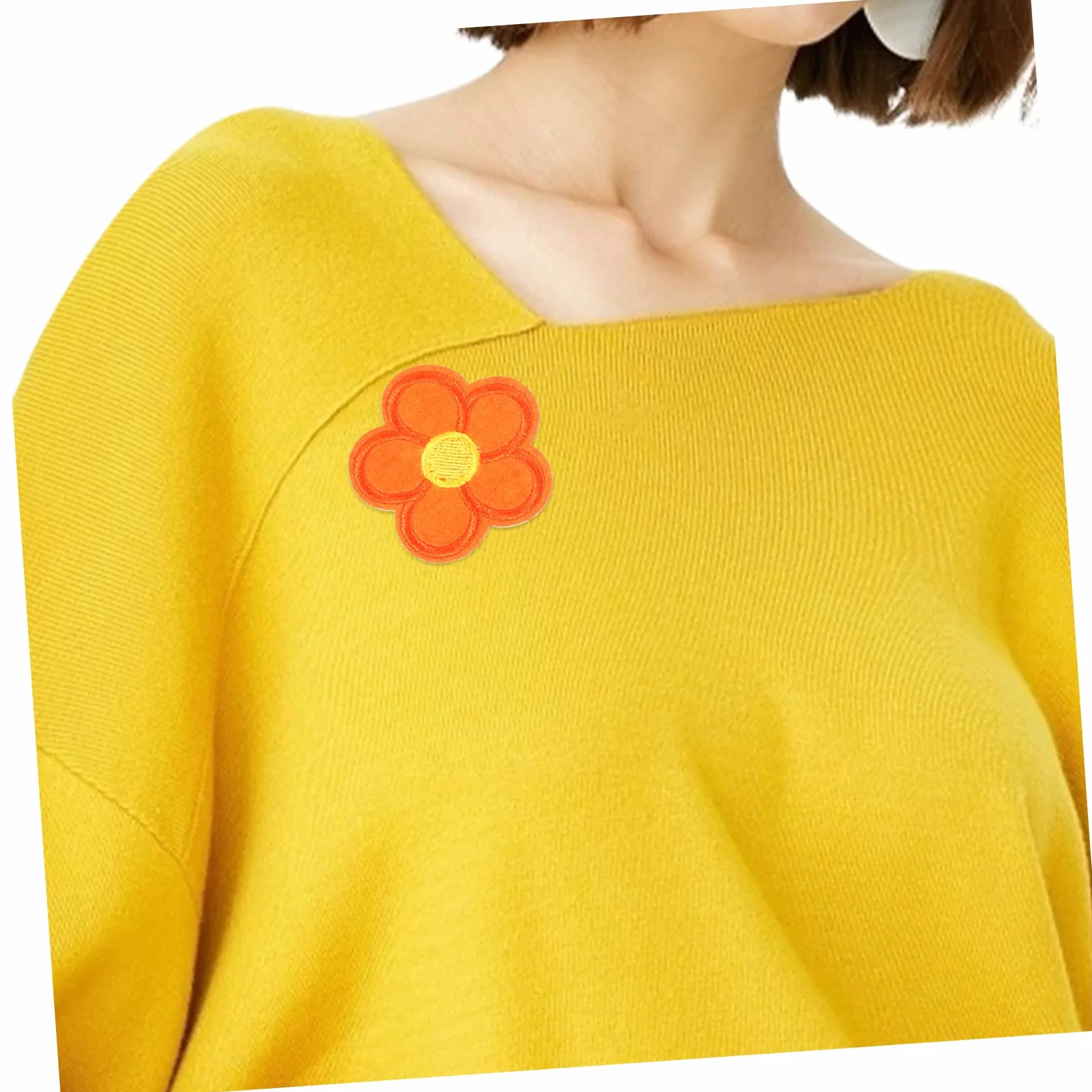 Adornos para Ropa, Parches Bordados de Tela Flores, 60 Parches for Reparar y Decorar