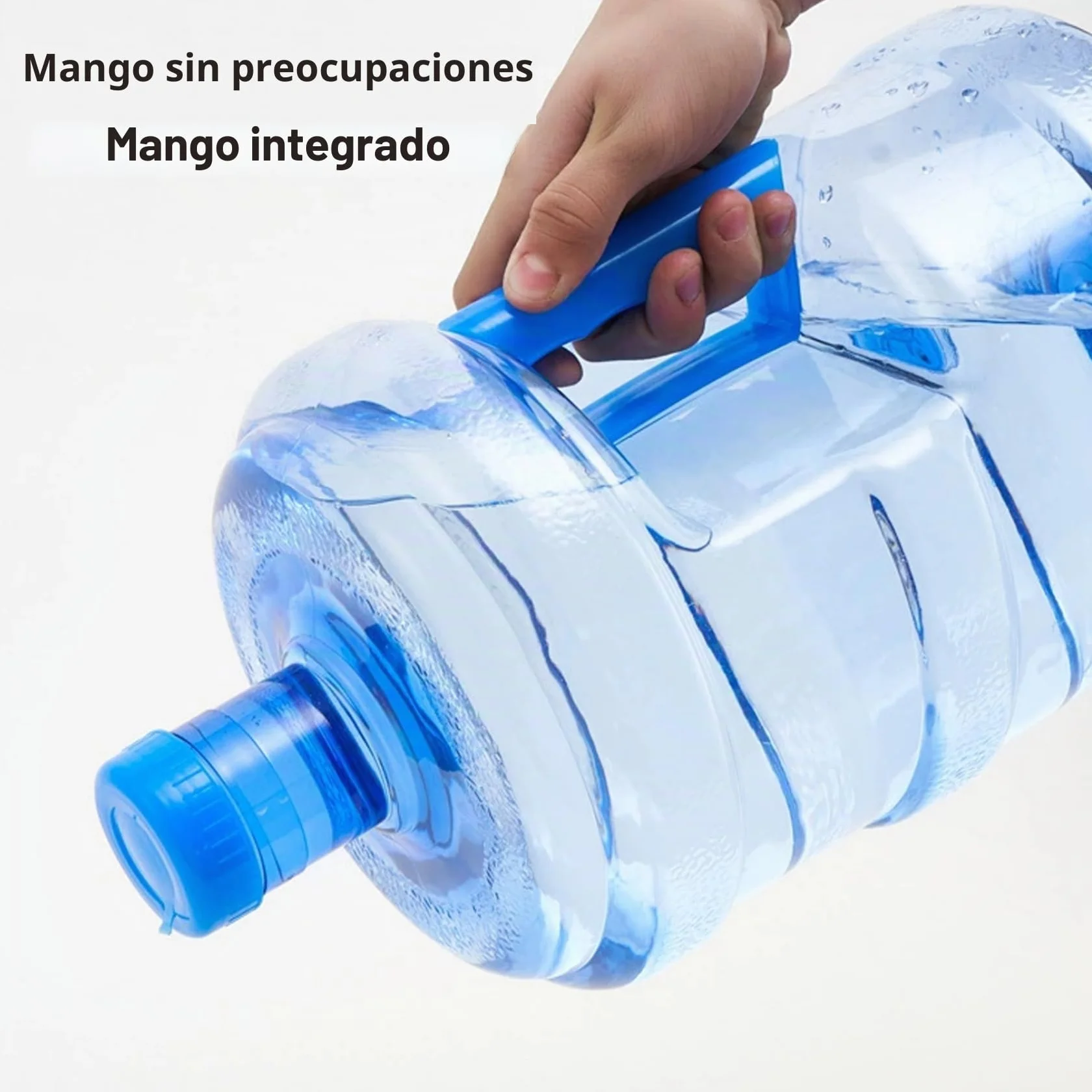 Jarra De Agua De 7,5 L Con Asa Grado Alimenticio a Prueba De Fugas Transparente Sin Olor Sellado Reutilizable a Prueba De Polvo Contenedor De Botella De Agua Portátil Para Hogar Jarra De Agua