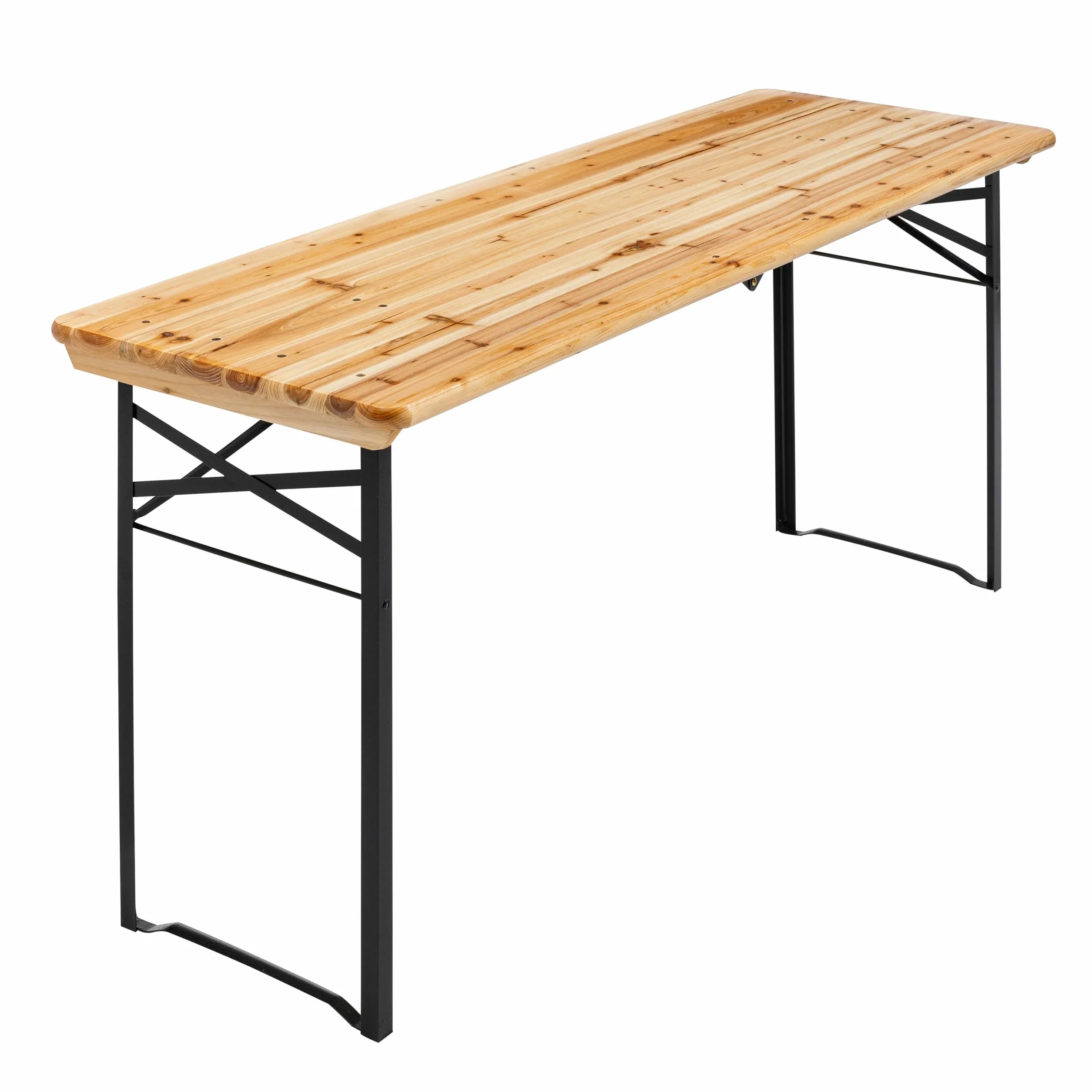 Mesa de cervecería plegable de madera 180 cm