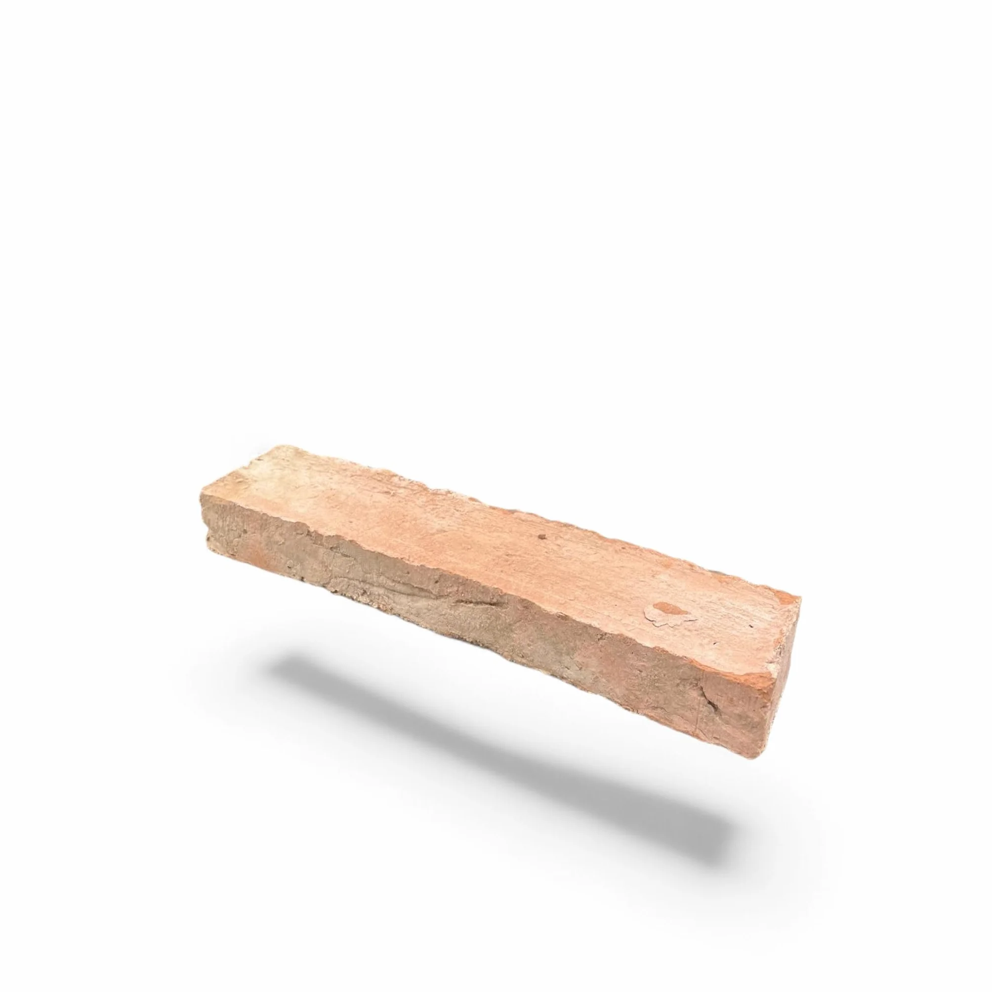 Ladrillo medio rústico de barro, 25 x 5,5 x 3 cm, artesanal y resistente (100)