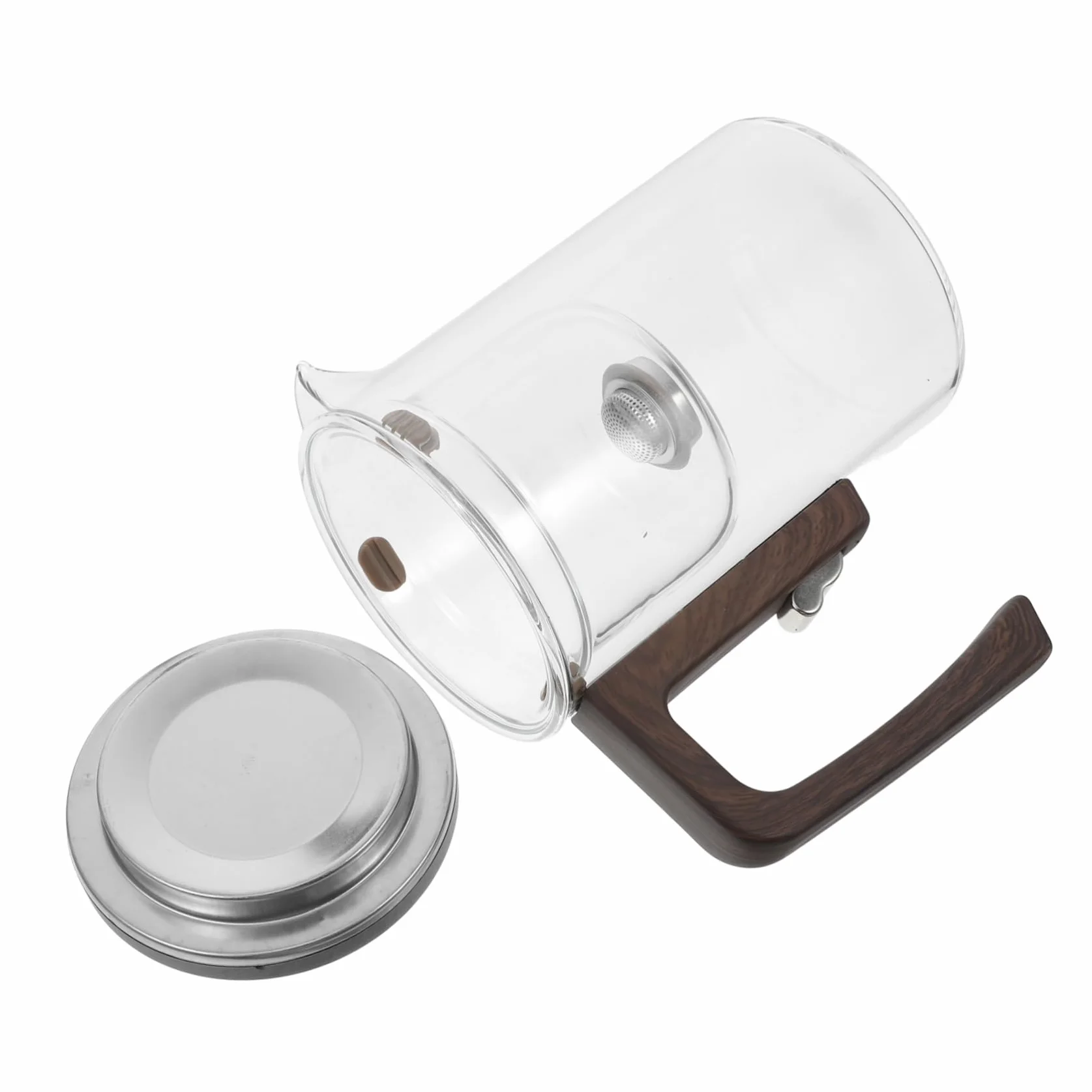 Alipis Tetera de Vidrio con Infusor Extraíble de Hecha Mano para Infusionar Sueltas y Flores Tetera de Vidrio con Infusor para Té Caliente