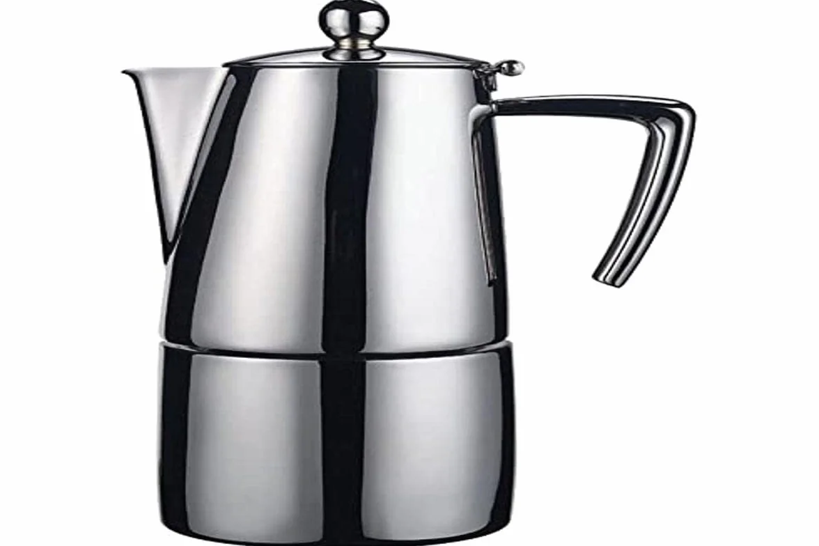 Ilsa Slancio 0091 S10 - Cafetera italiana (acero inoxidable, mate, para 10 tazas)