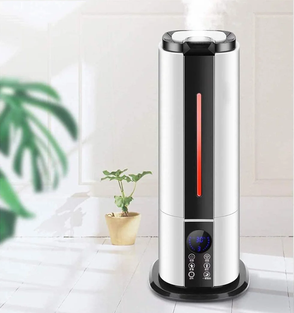 Humidificadores para Dormitorio Humidificadores industriales Humidificadores de Niebla fría para Habitaciones Grandes Humidificadores de pie Air Whisper Apagado automático y f,