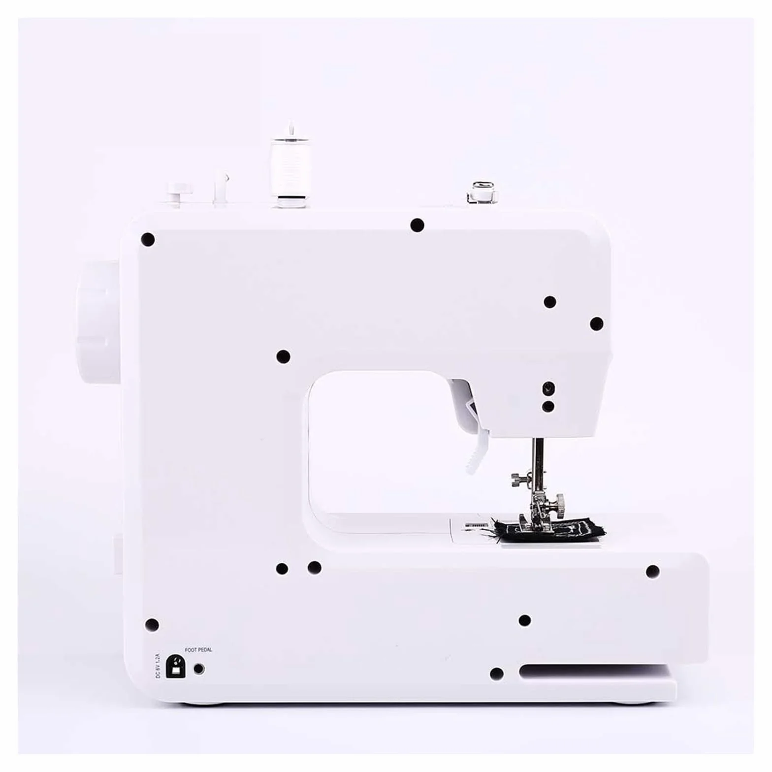 Máquina De Coser Con 12 Patrones Puntadas Incorporados, Miniluz Nocturna Portátil For El Hogar, Stent Metal Inverso Potente Silenciosa Y Estable(Sewing machine B)