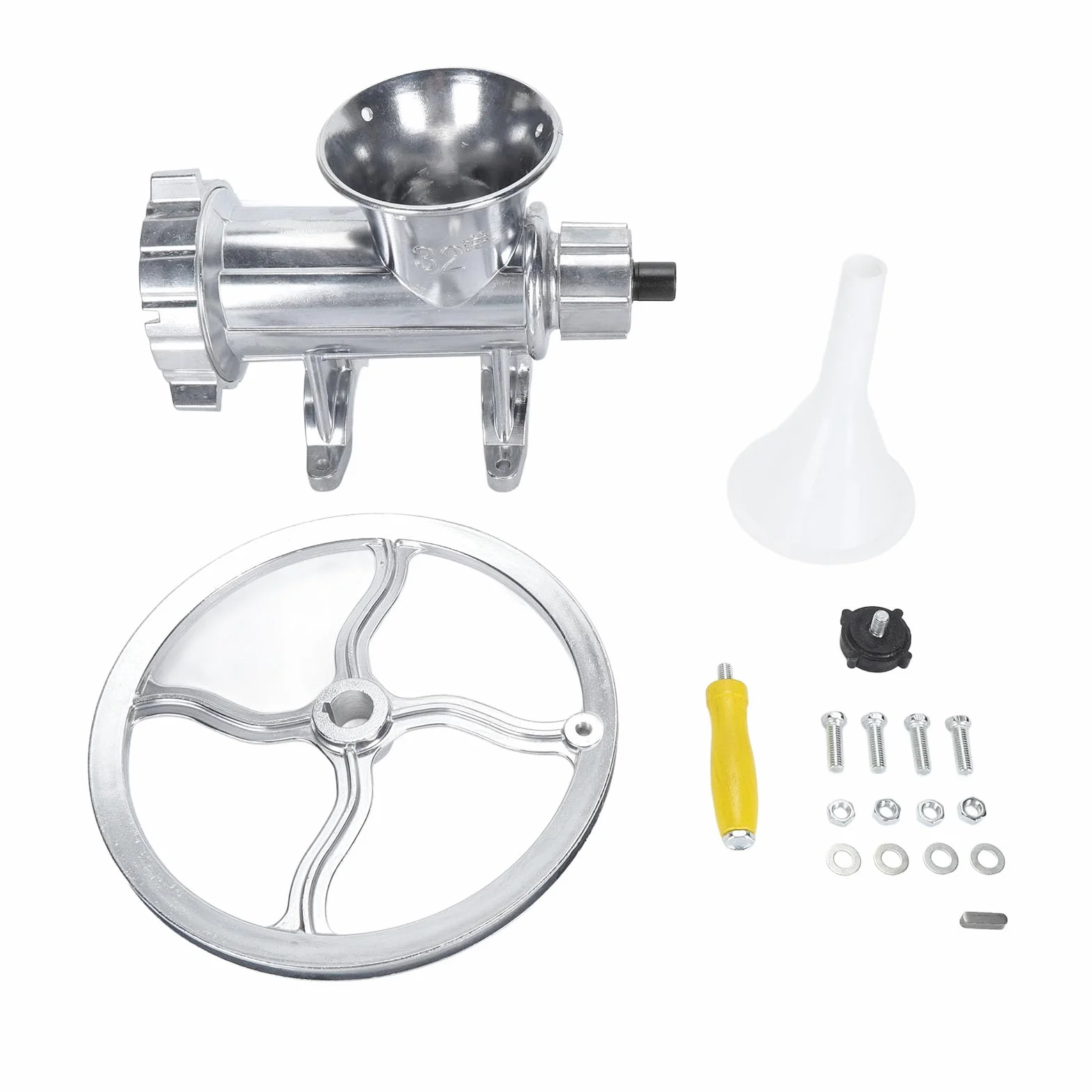Molinillo de carne manual de acero inoxidable, picadora de carne para cocineros caseros
