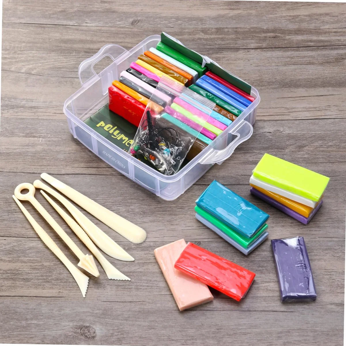 STOBOK Herramientas para Arcilla Blanda Colores Kit de Arcilla Polimérica para Hornear para Actividades de Modelado Creativo Casa