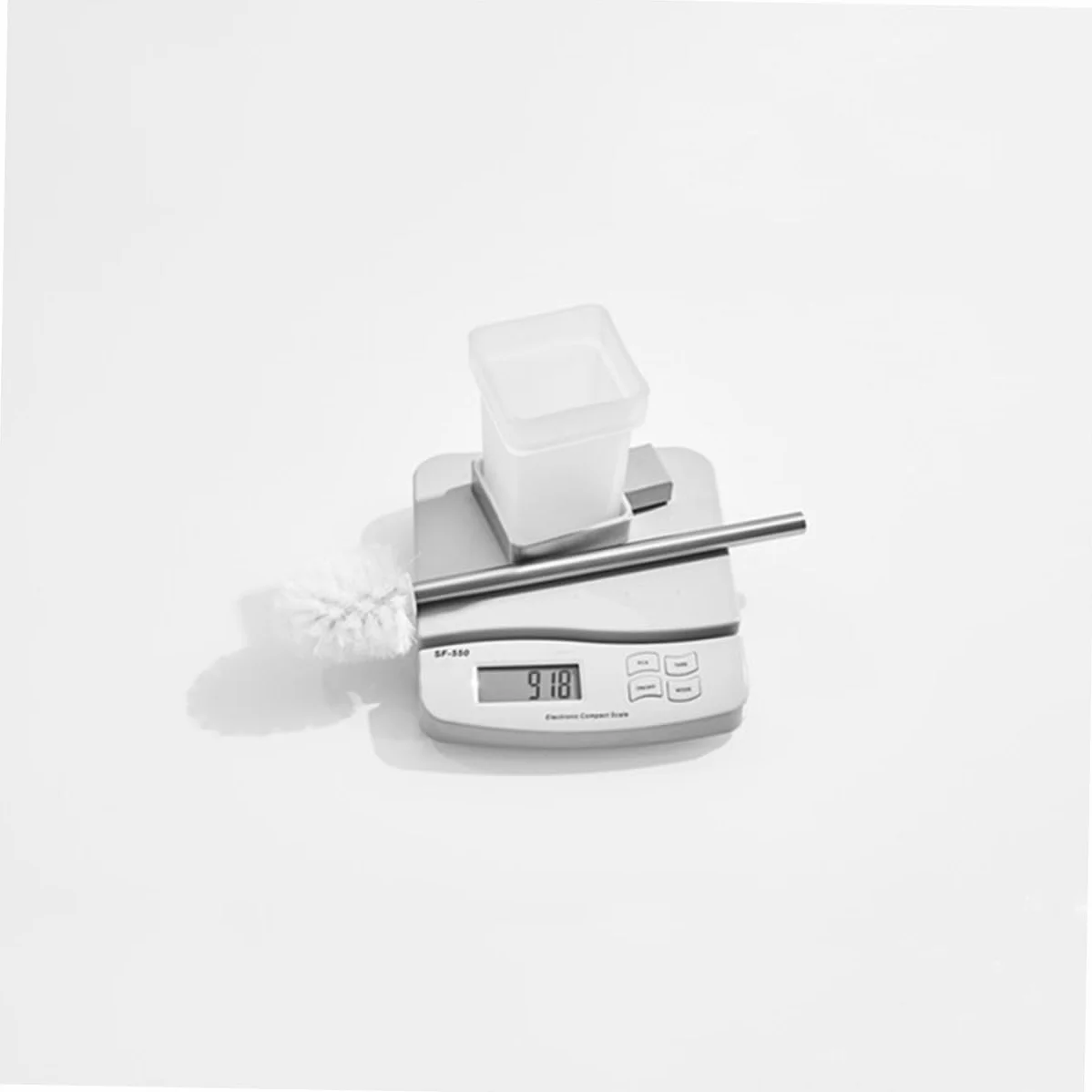 Portaescobillas de Acero Inoxidable 304 Ahorro de Espacio para Montaje en Pared Set Accesorios Baño Soporte Cepillo Dientes y Vaso de Cristal de Baño en Casa o Hotel