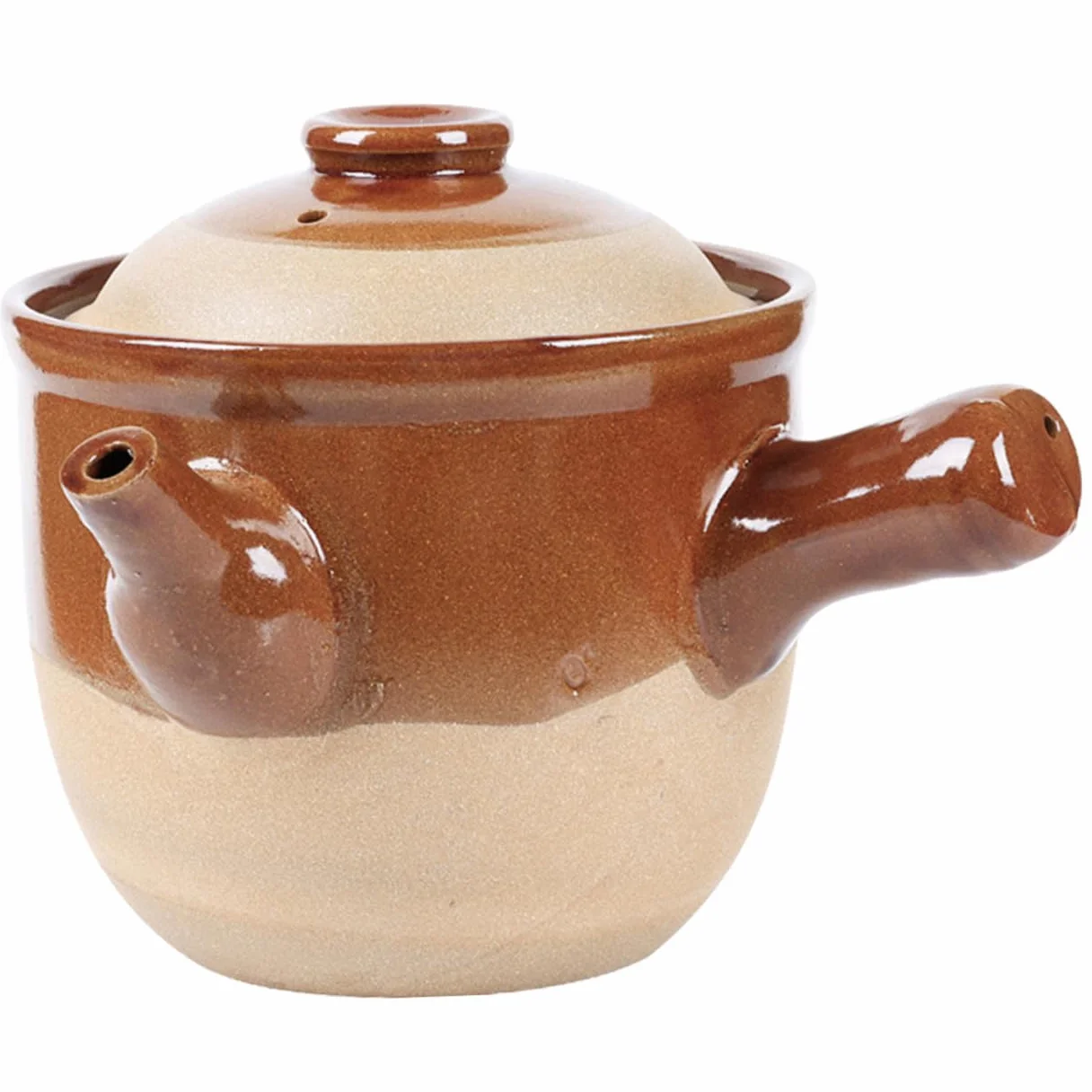 TOYANDONA Olla Pequeña de Barro China para Cocinar 3l, Adecuado para Hervir Medicina y Guisar Cacerola Picante, Utensilio de Cocina para Sopa y Superficie de Puente