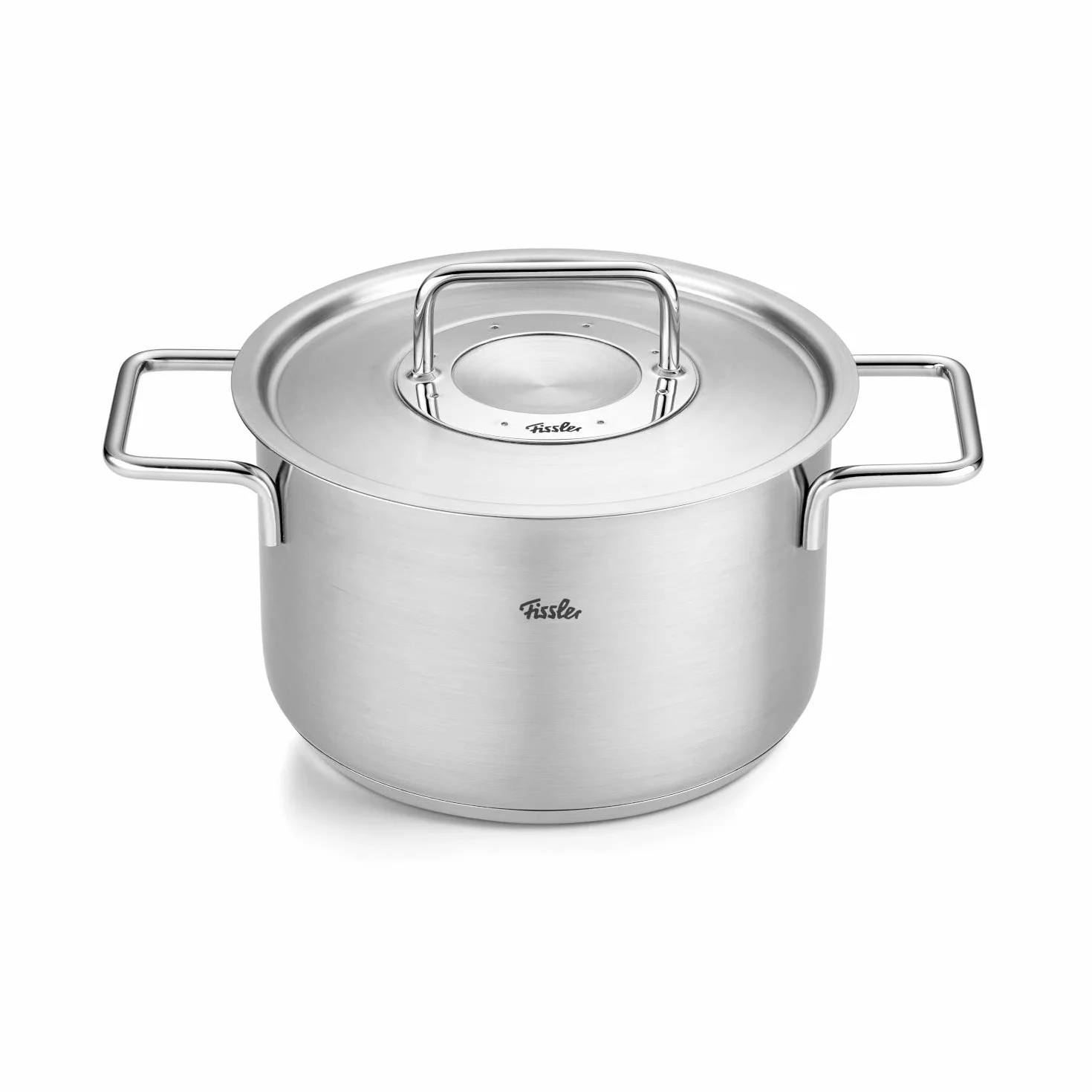 Fissler Original-Profi Collection Olla de 3,6 L y 20 cm de Diámetro, Acero Inoxidable, con Tapadera Metálica, Escala de Medición Interior, Inducción