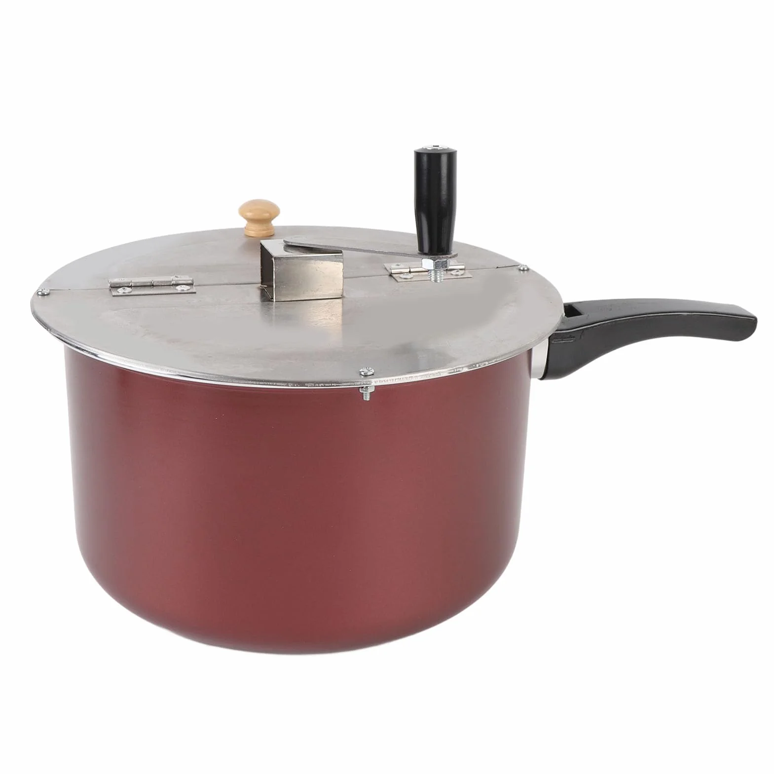 VBESTLIFE Máquina de Palomitas de Maíz Casera Compacta, Compatible con Cocina de Inducción, de Acero Inoxidable, Noche de Película en Casa