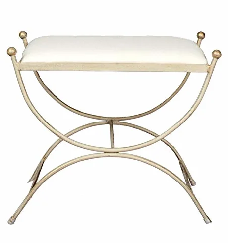 Forja Hispalense banqueta Dormitorio Clarisa - Blanco