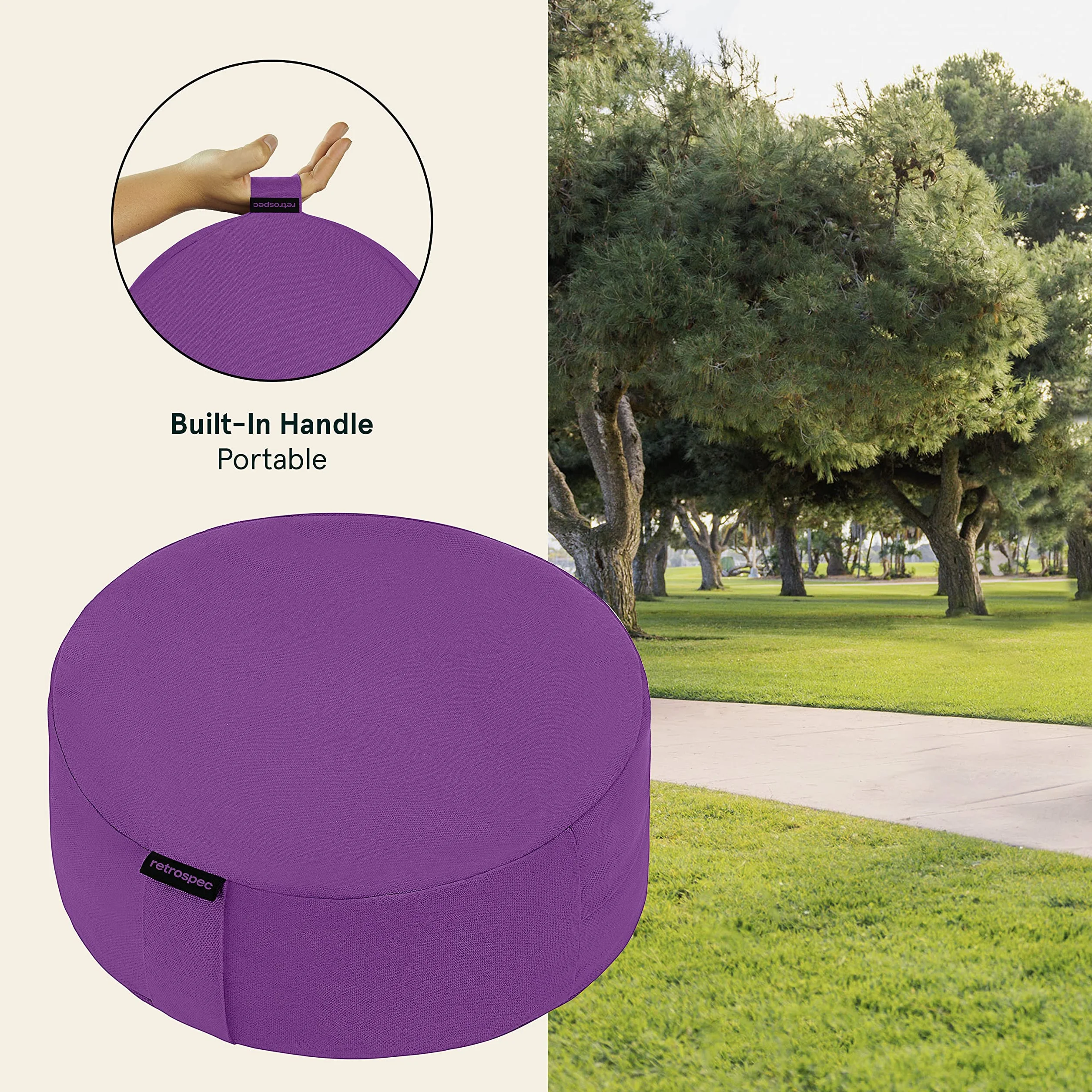 Retrospec Sedona Zafu Cojín de meditación yoga
