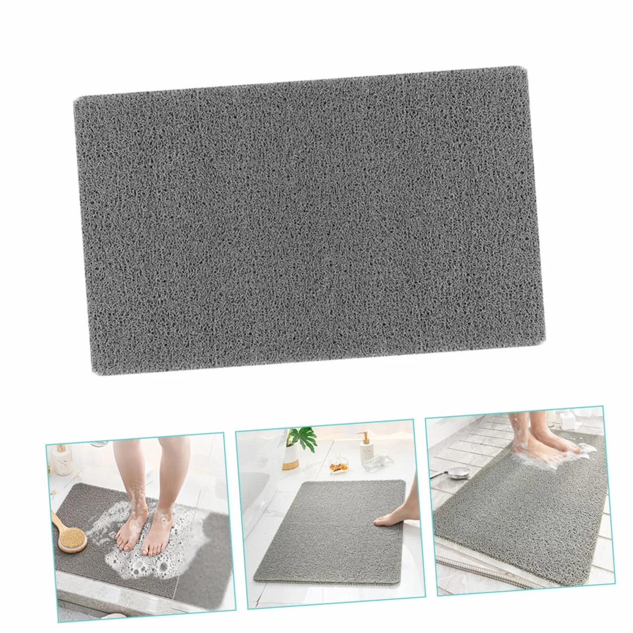 PRETYZOOM Alfombra Diseño Lavable a Baño de Antideslizante de PVC Máquina Simple para Ducha Baño Interior