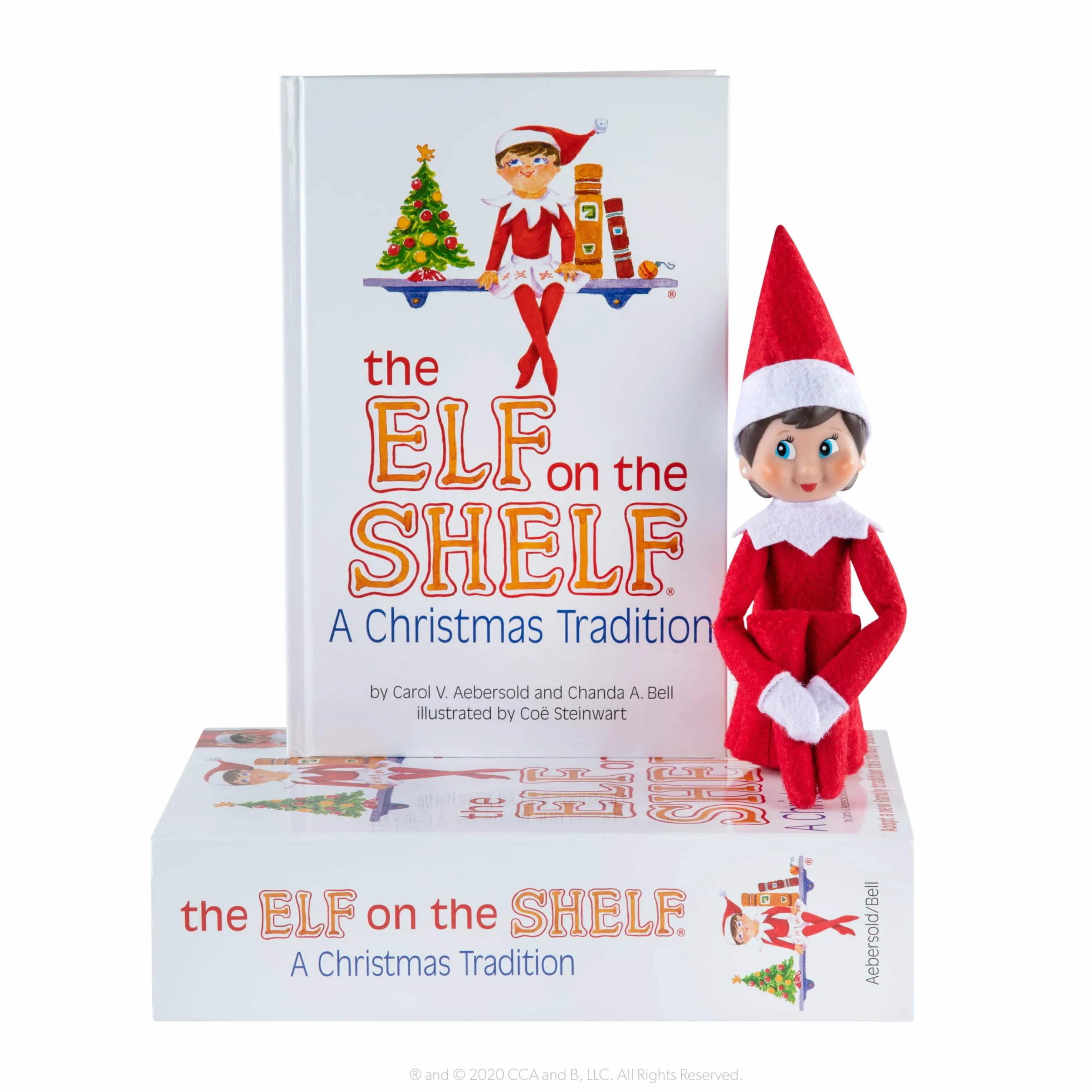 HonLena Lámpara para niña Elf on the Shelf Rojo y Blanco