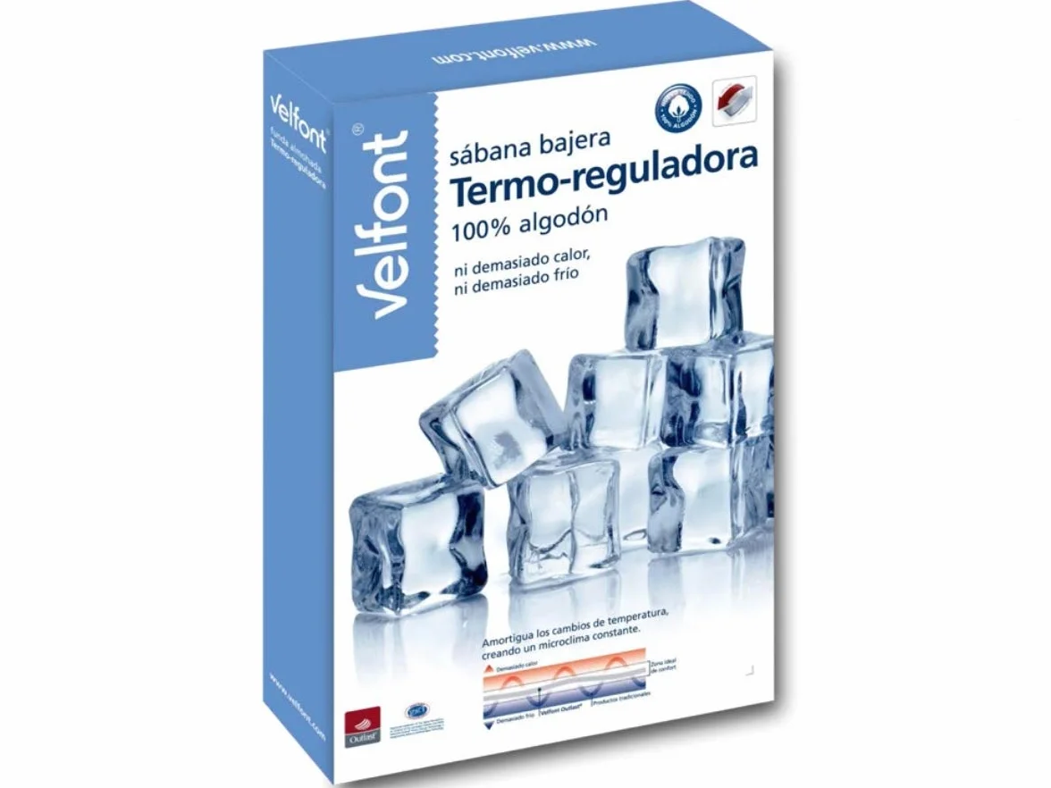 Velfont Sabana Bajera Termo-REGULADORA microclima Constante, ni Demasiado Calor ni Demasiado Frio Todas Las Medidas (150cm)