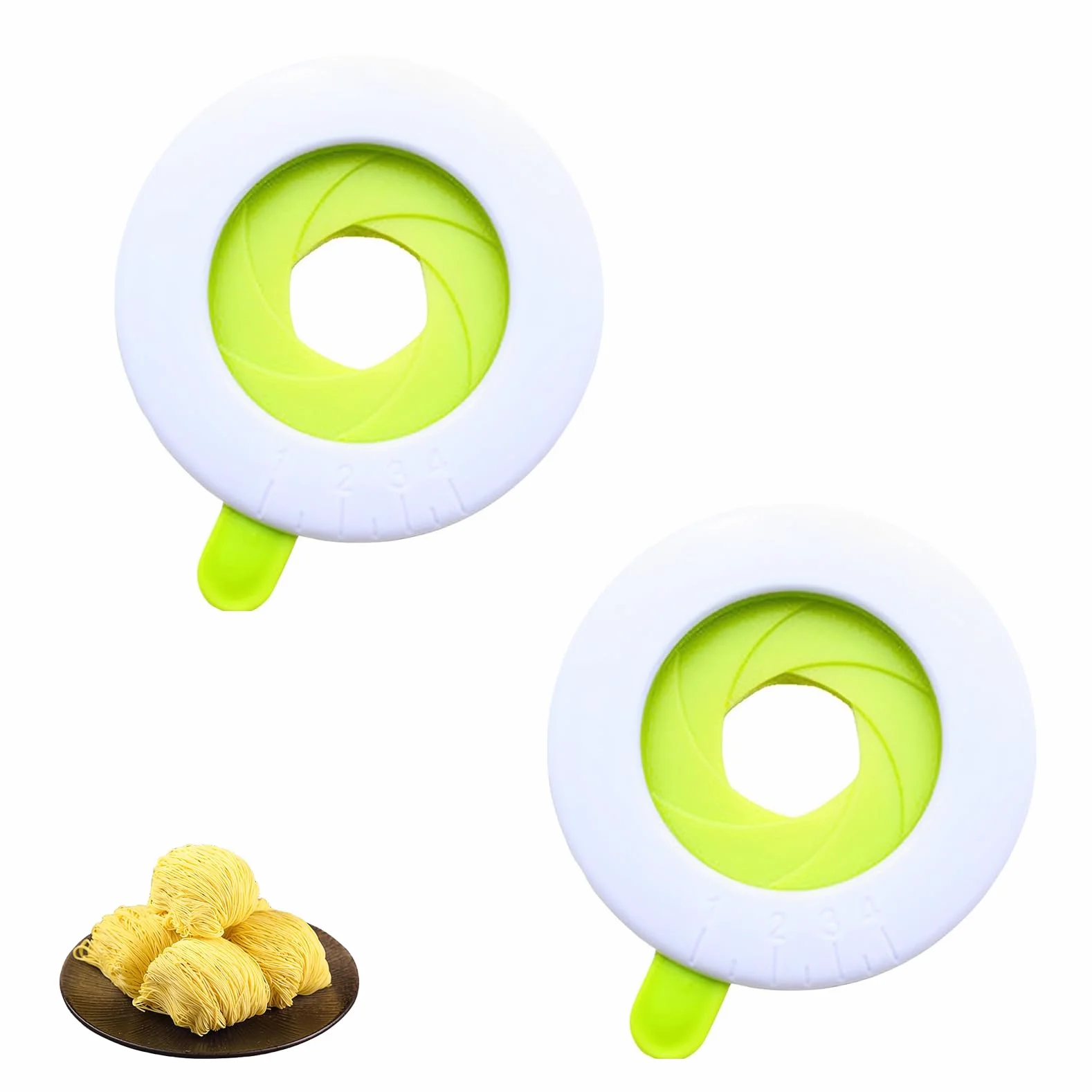 Medidores para Pasta Precisos con Diseño Rotativo 2 Piezas