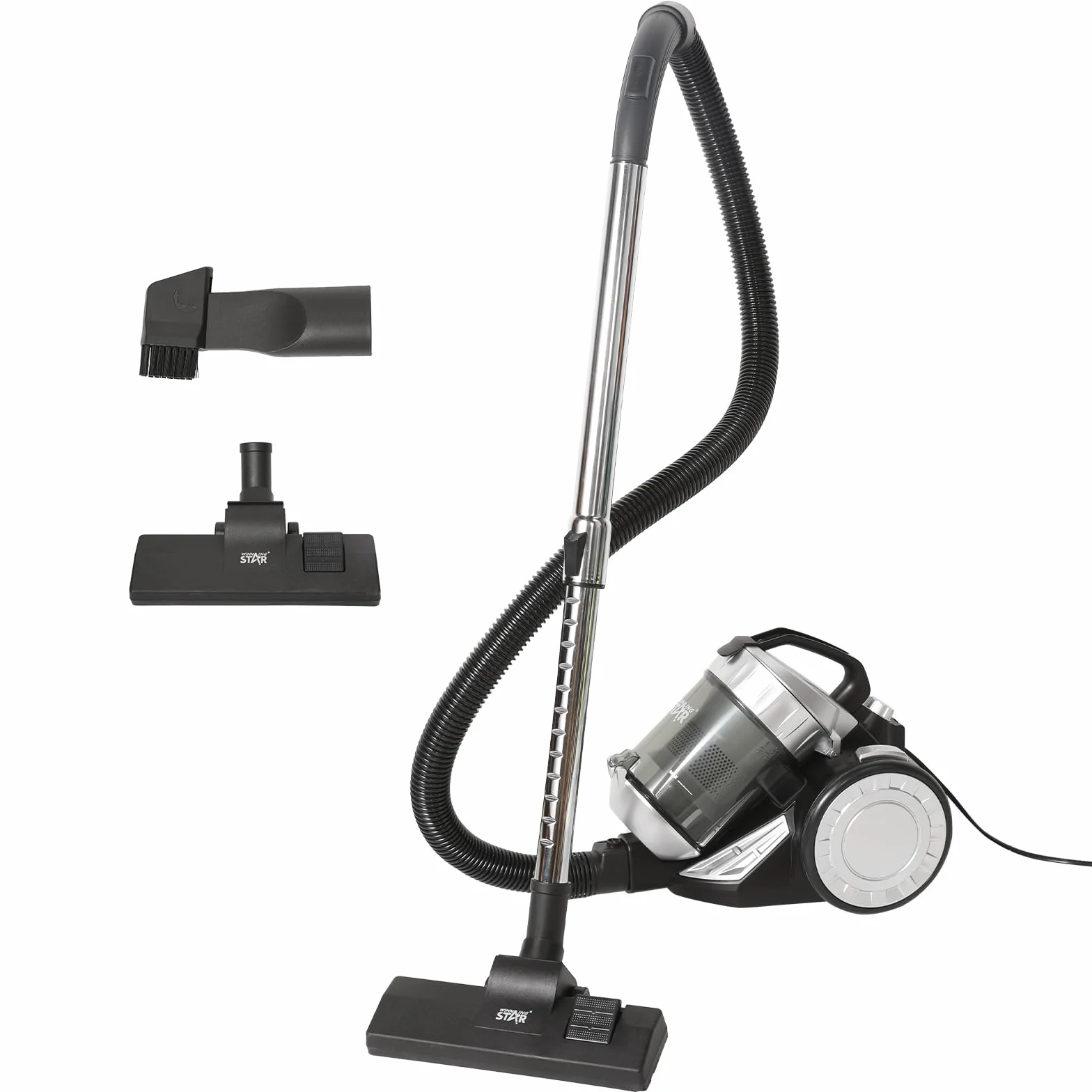 Aspirador sin bolsa con cable 1200W,Filtración HEPA & Bandeja de polvo 2L, tecnología ciclón, 16 KPa de potencia de succión potente, para pelo de animales y limpieza completa